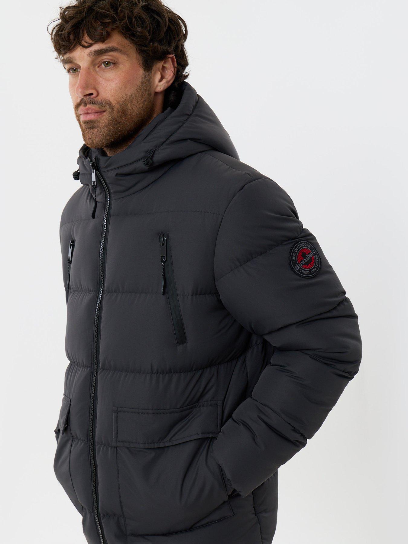 Image 4 of 6 of Threadbare Mens Jacket Porgy - Slate (with Padding)