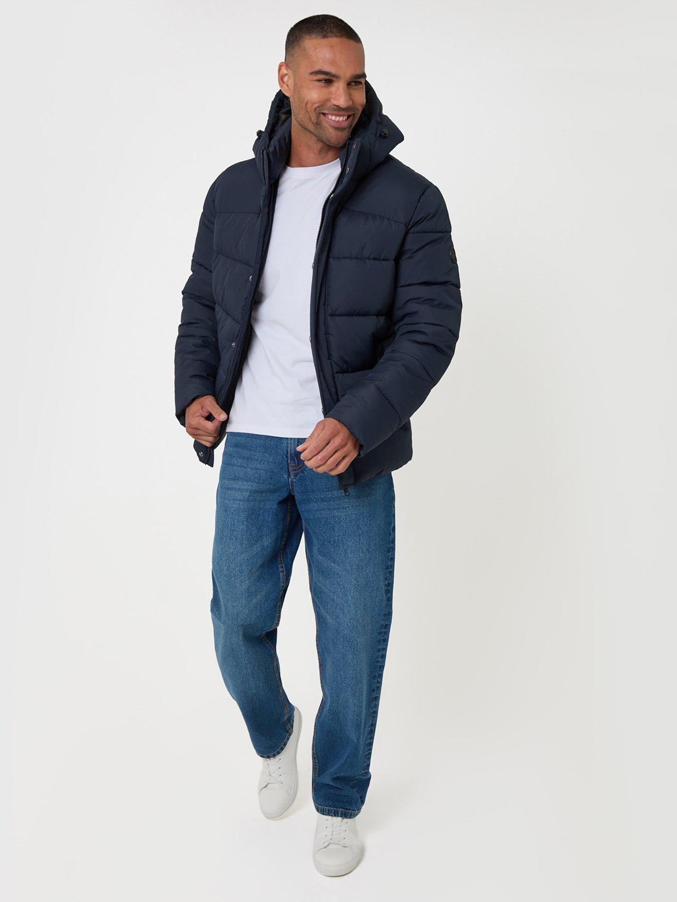 Image 3 of 5 of Threadbare Mens Jacket Torso - Navy (with Padding)