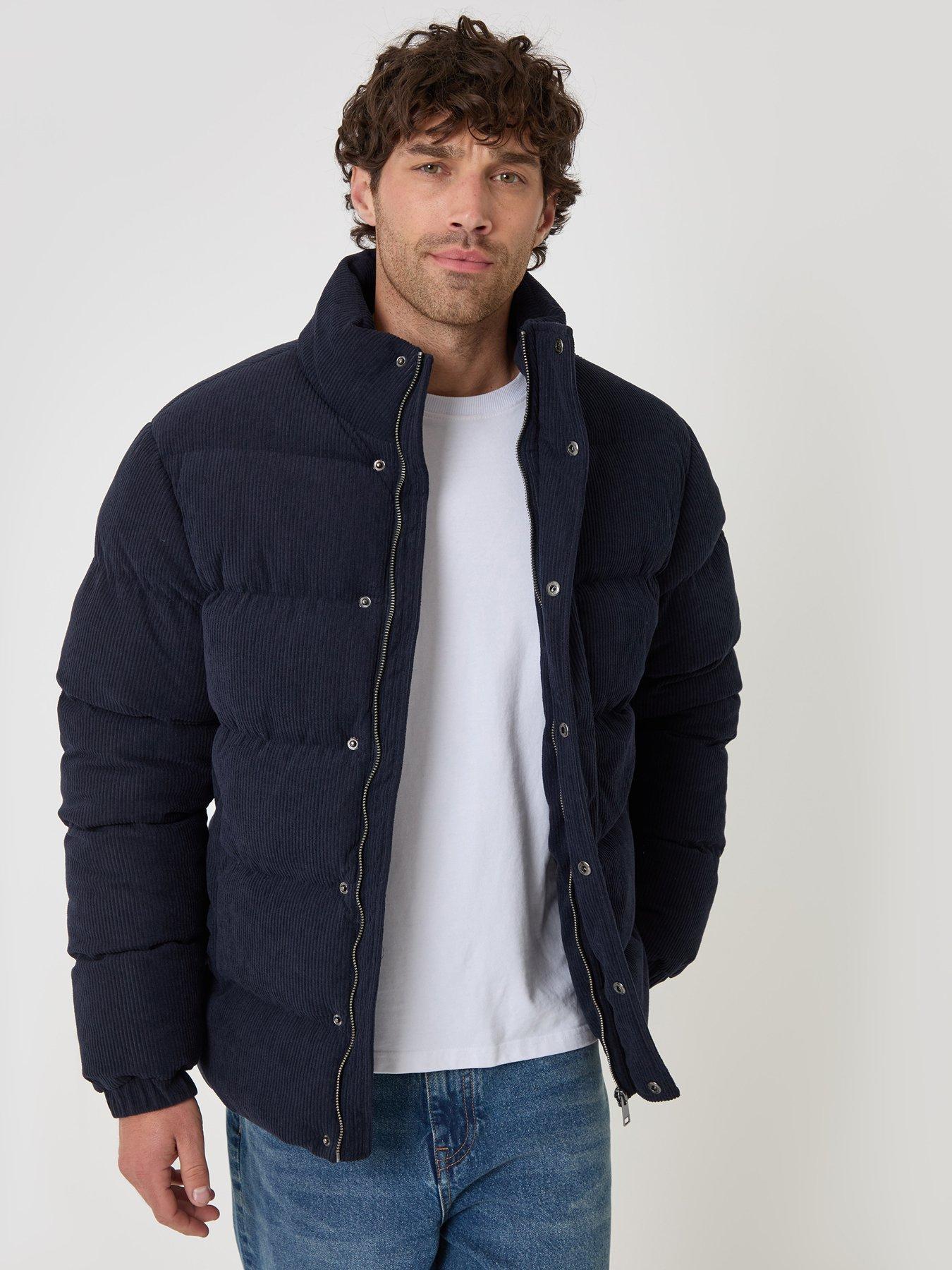 Image 1 of 5 of Threadbare Mens Jacket Cordial - Navy (with Padding) (without hood)