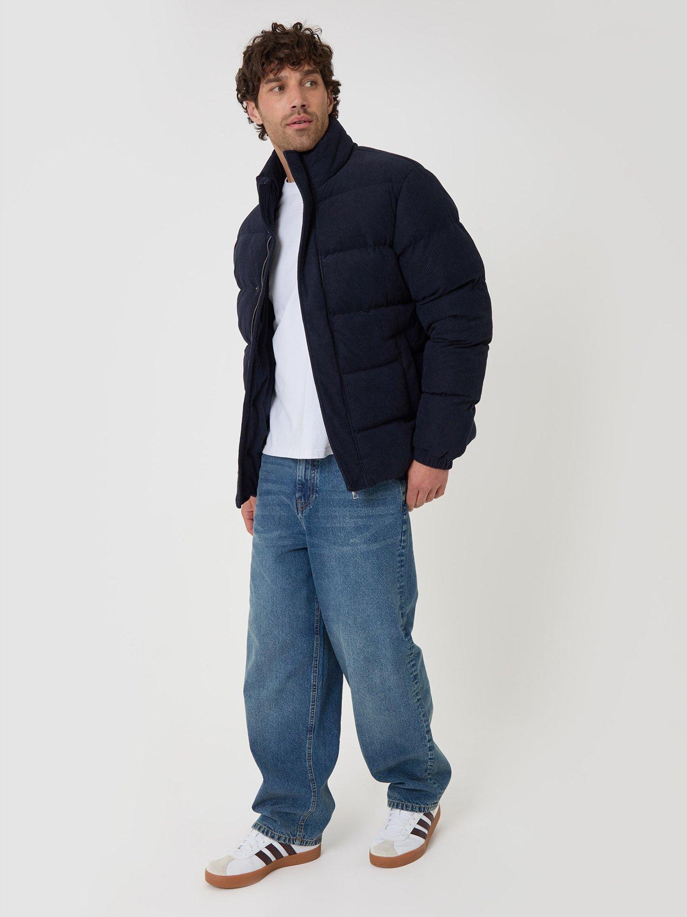 Image 3 of 5 of Threadbare Mens Jacket Cordial - Navy (with Padding) (without hood)