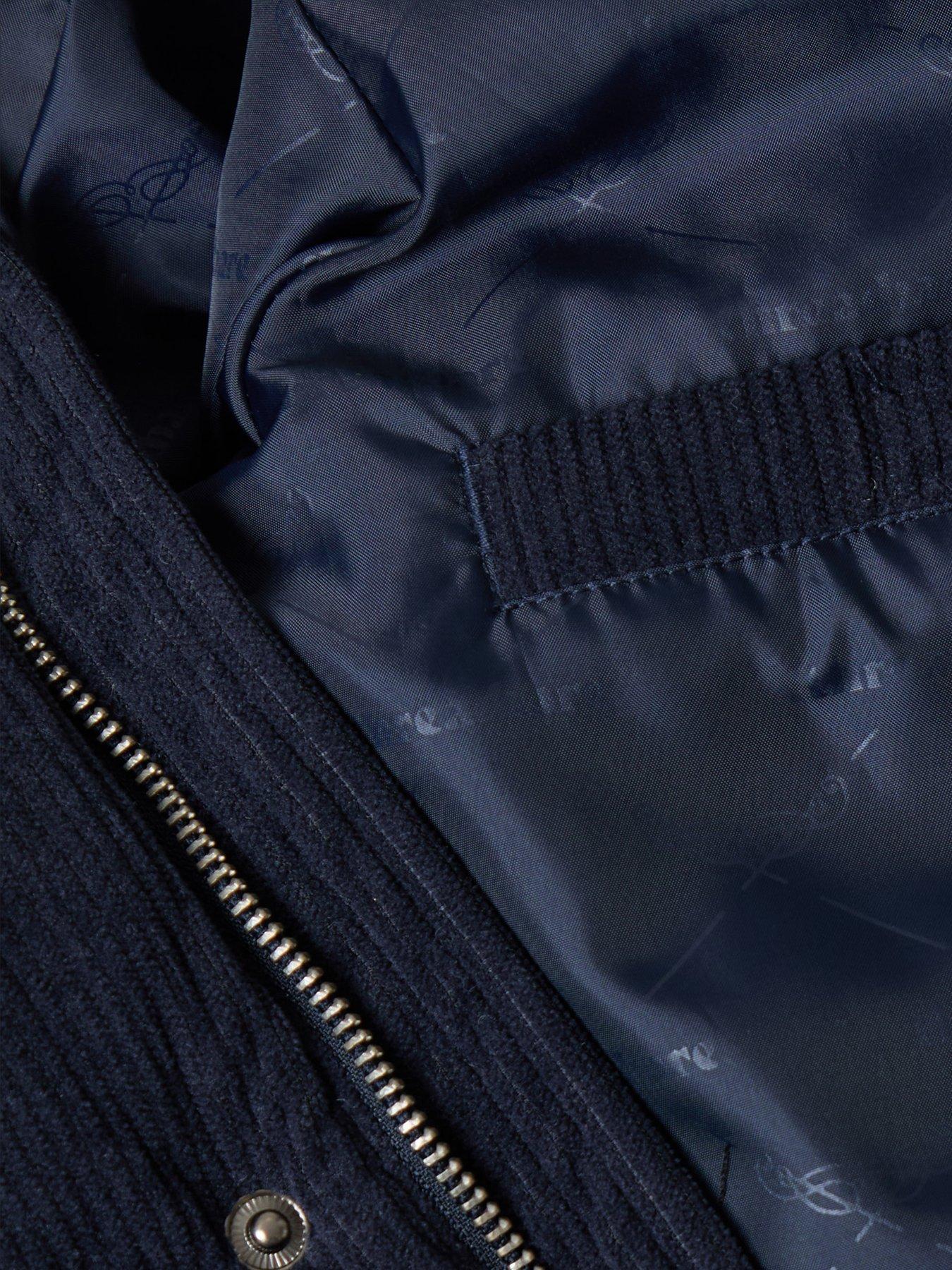 Image 5 of 5 of Threadbare Mens Jacket Cordial - Navy (with Padding) (without hood)