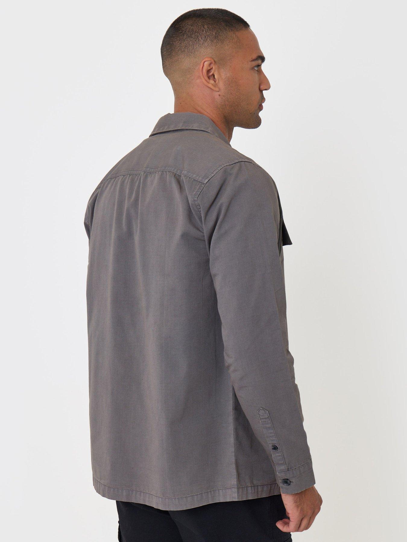 Image 2 of 5 of Threadbare Mens Shacket L/Slv Clergy - Slate (Regular Fit)