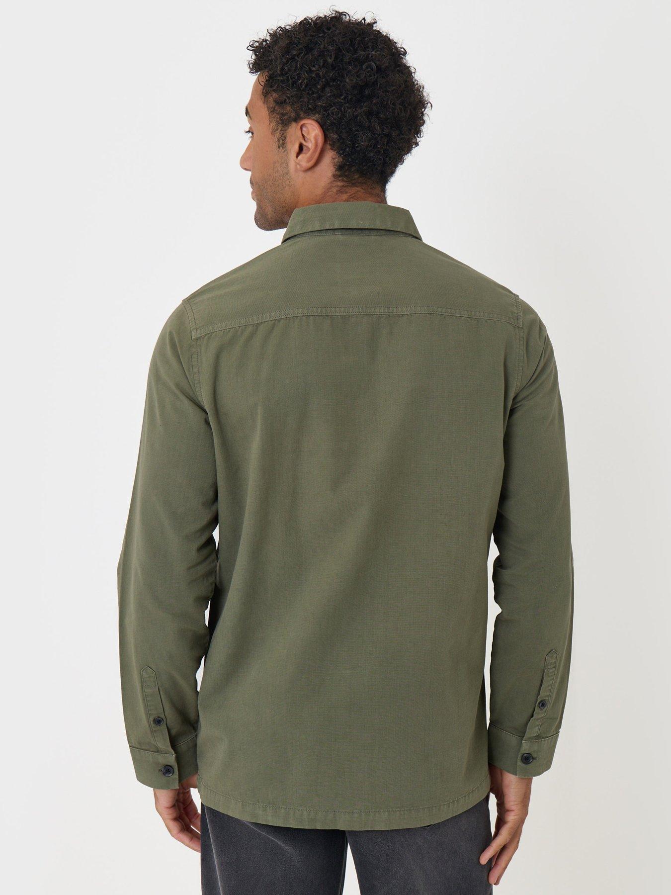 Image 2 of 5 of Threadbare Mens Shacket L/Slv Clergy - Olive (Regular Fit)
