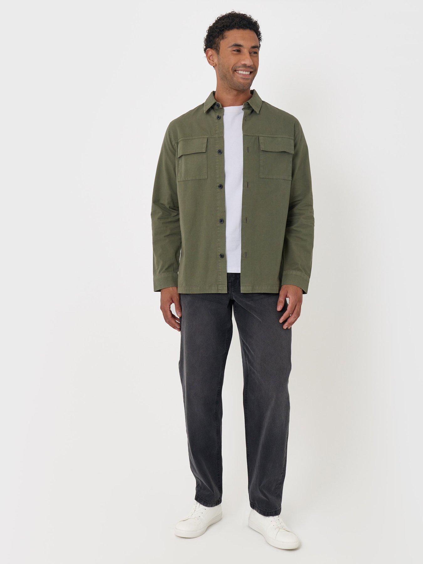 Image 3 of 5 of Threadbare Mens Shacket L/Slv Clergy - Olive (Regular Fit)