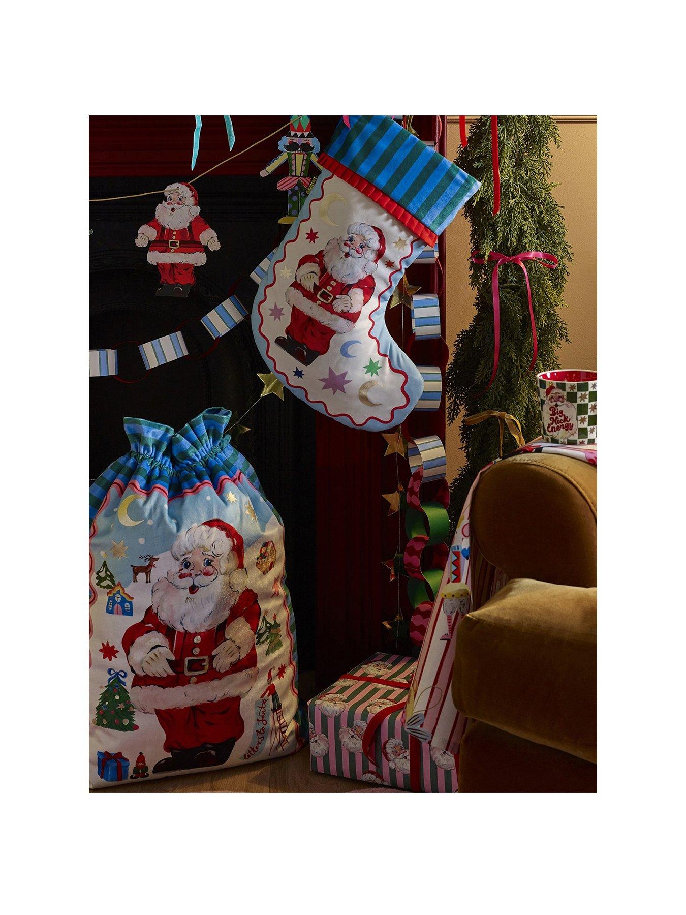Image 2 of 6 of Eleanor Bowmer Jolly Santa Christmas Stocking