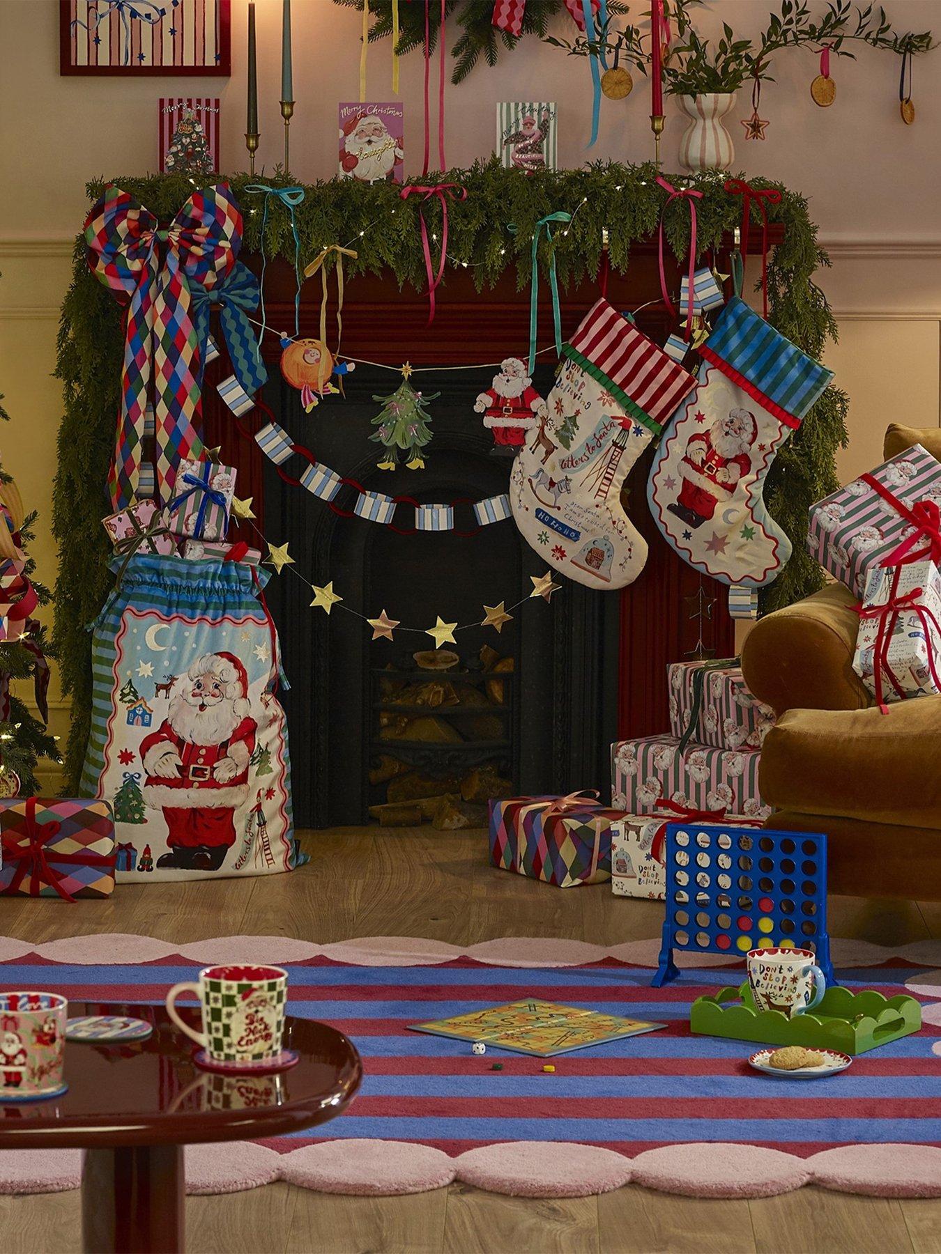 Image 4 of 6 of Eleanor Bowmer Jolly Santa Christmas Stocking