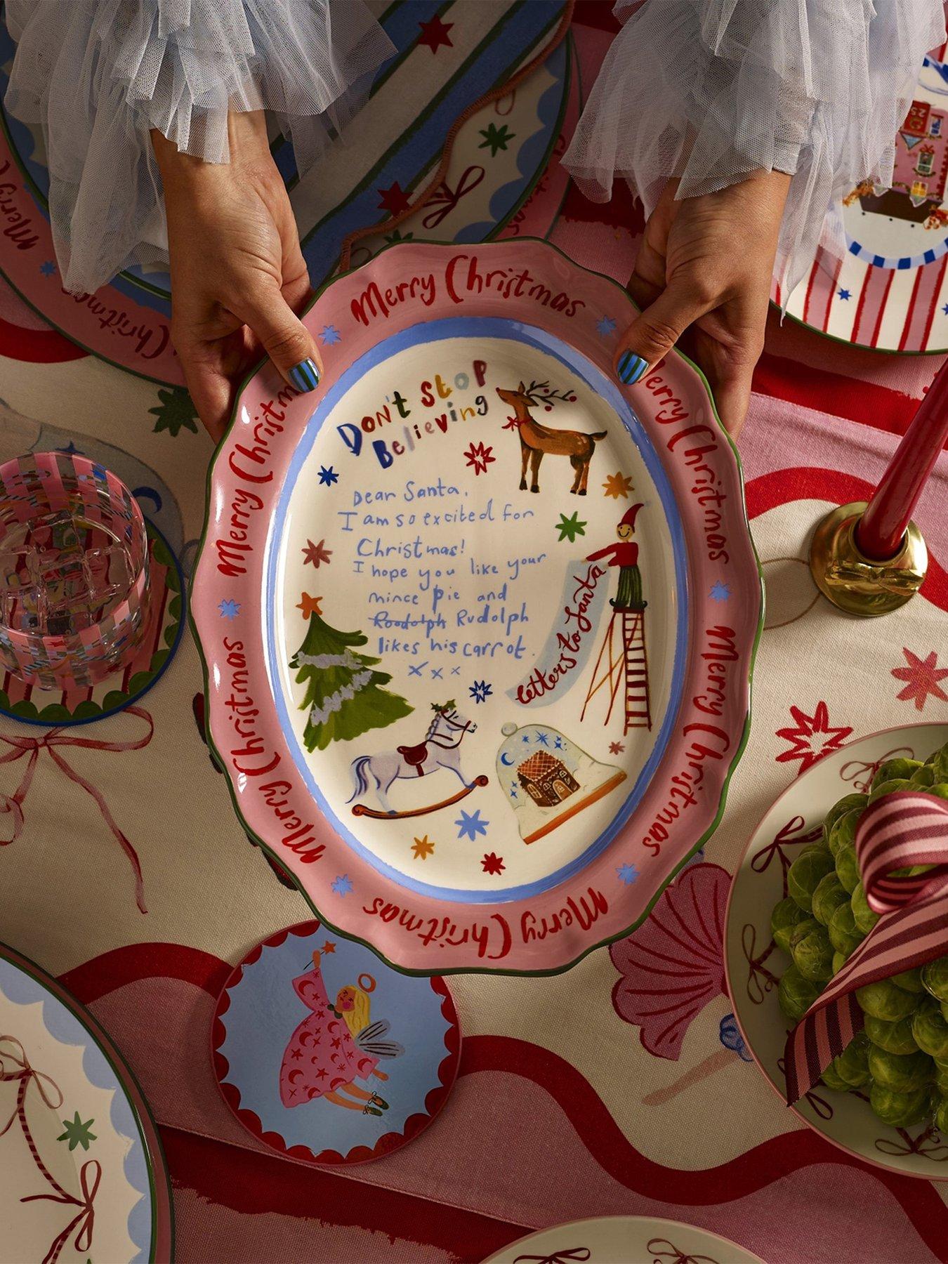 Image 1 of 6 of Eleanor Bowmer Dear Santa Serve Platter
