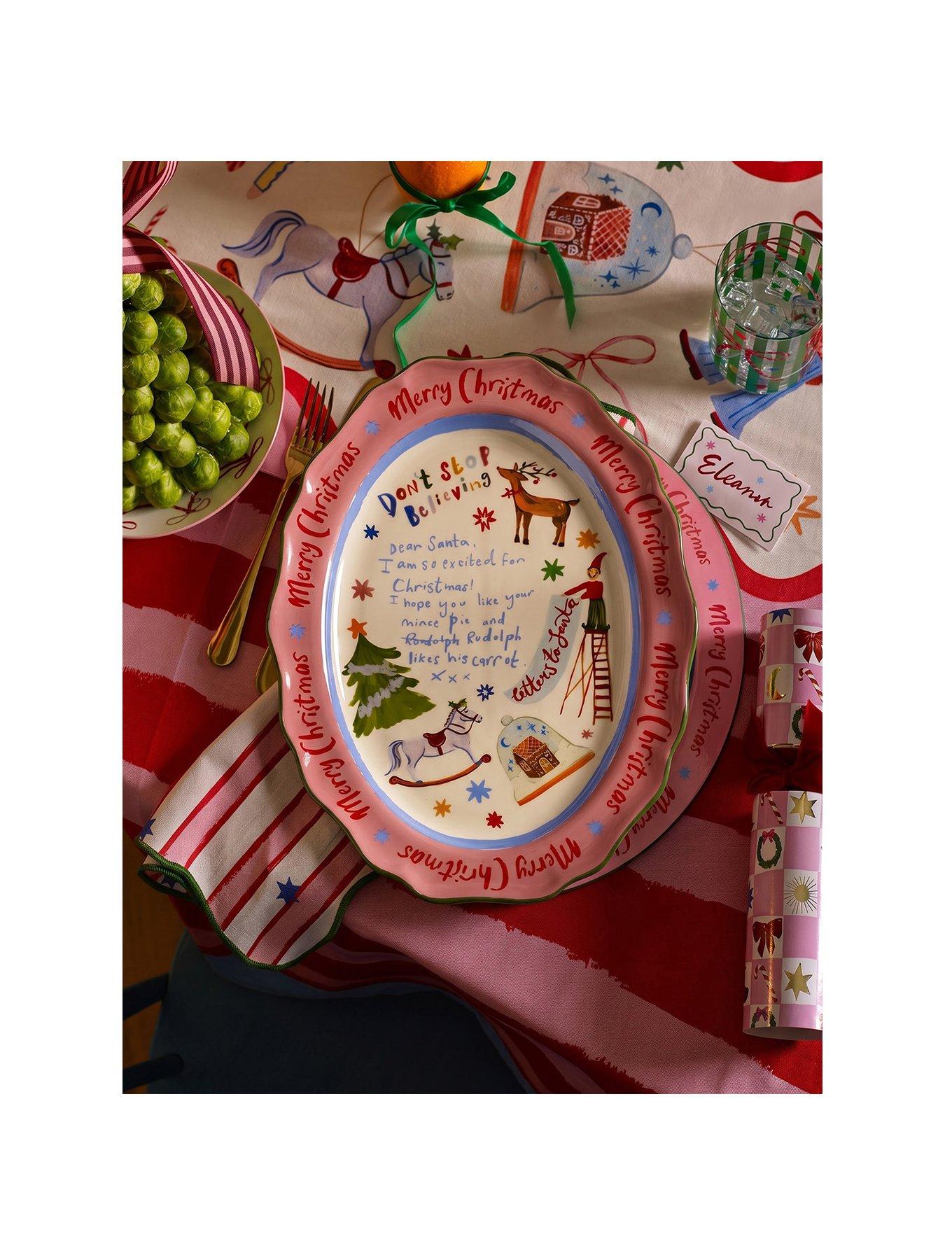 Image 2 of 6 of Eleanor Bowmer Dear Santa Serve Platter