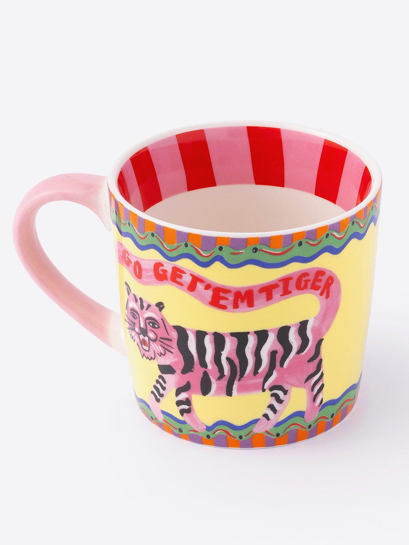 Image 5 of 7 of Eleanor Bowmer Eleanor Bowmer Go Get Em Tiger A5 Spiral Notebook &amp; Mug Set