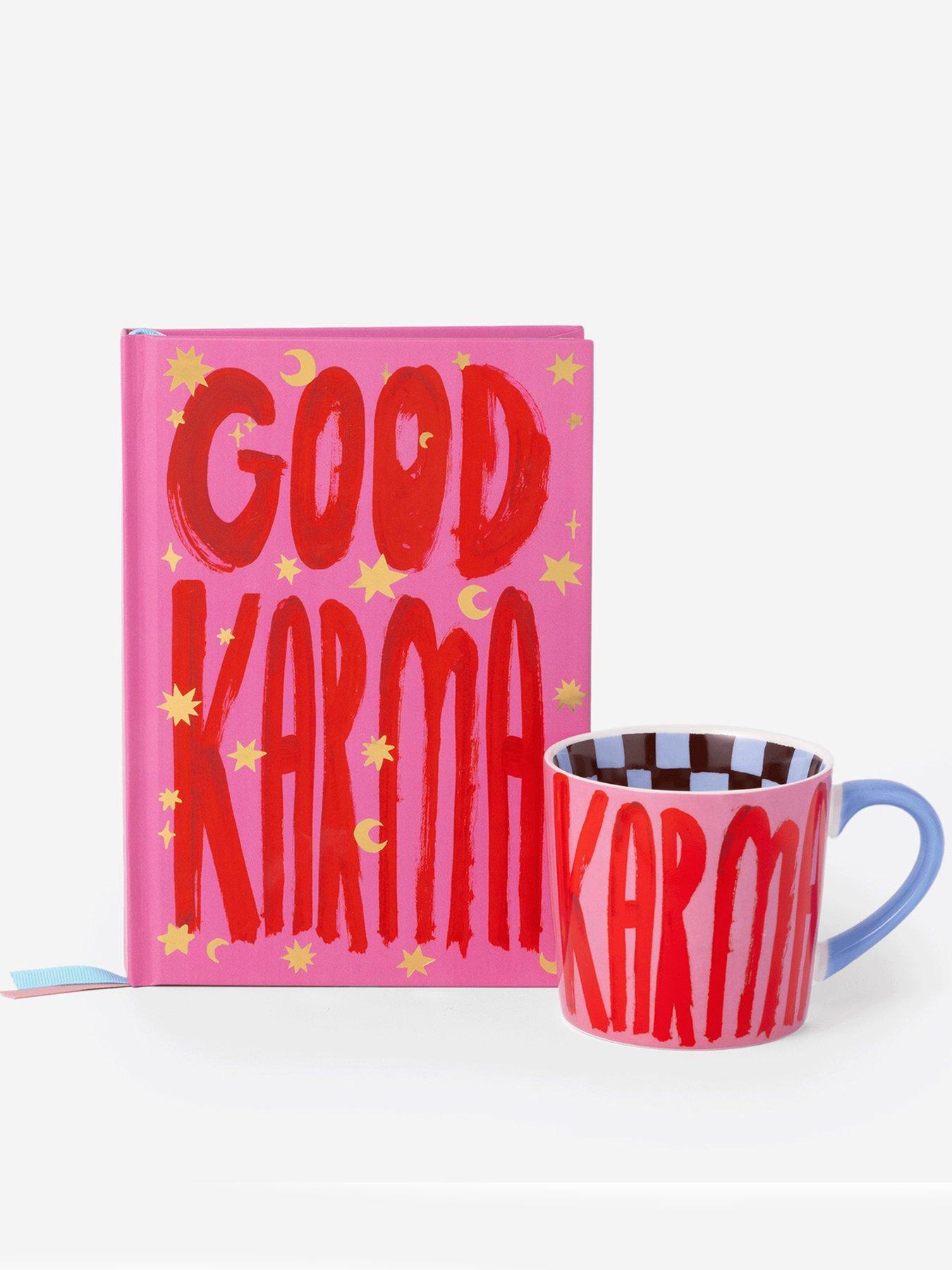 Image 7 of 7 of Eleanor Bowmer Eleanor Bowmer Good Karma A5 Casebound Notebook &amp; Mug Set