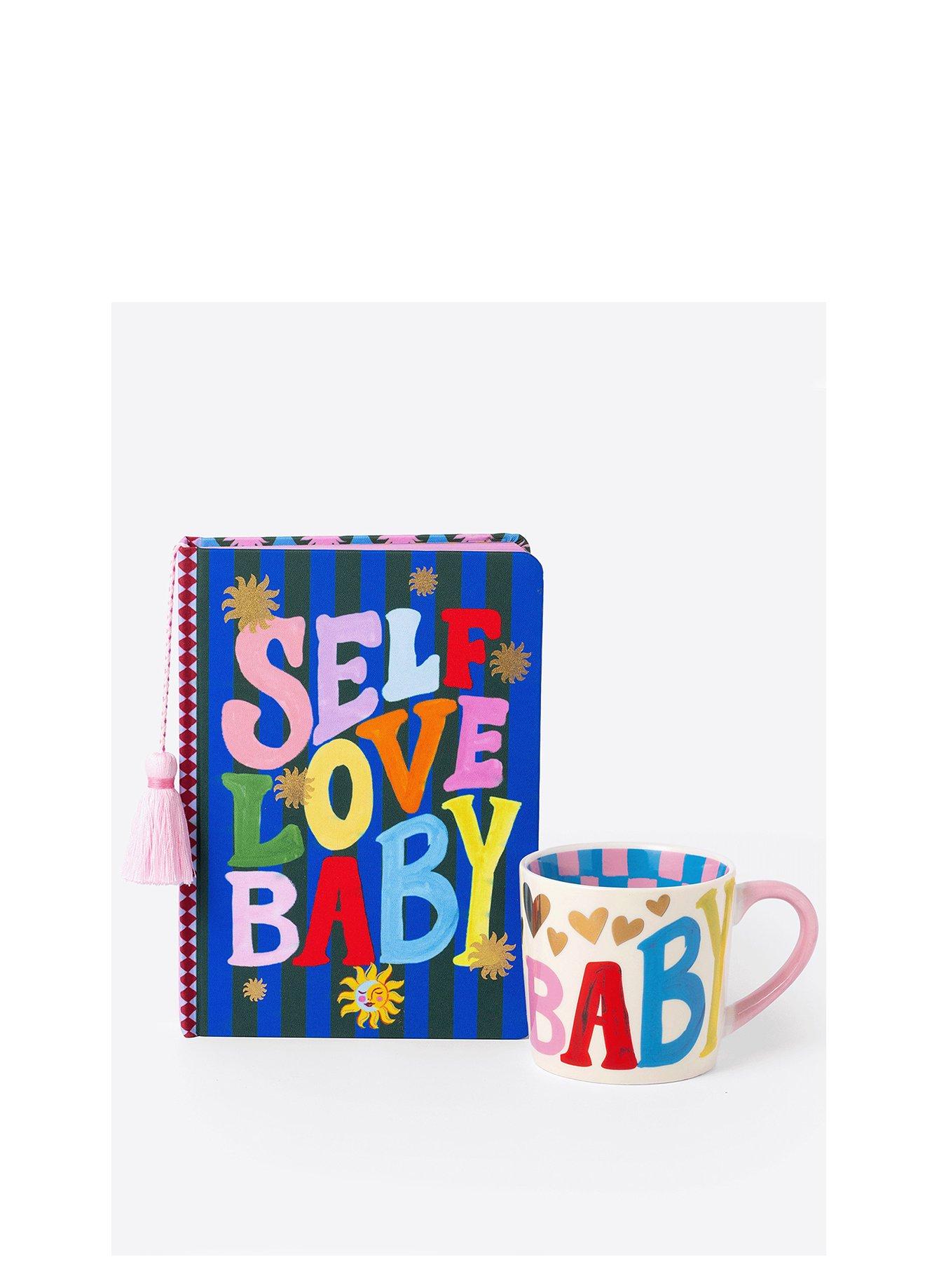 Image 2 of 7 of Eleanor Bowmer Self Love Baby Fabric Covered Journal &amp; Mug Set