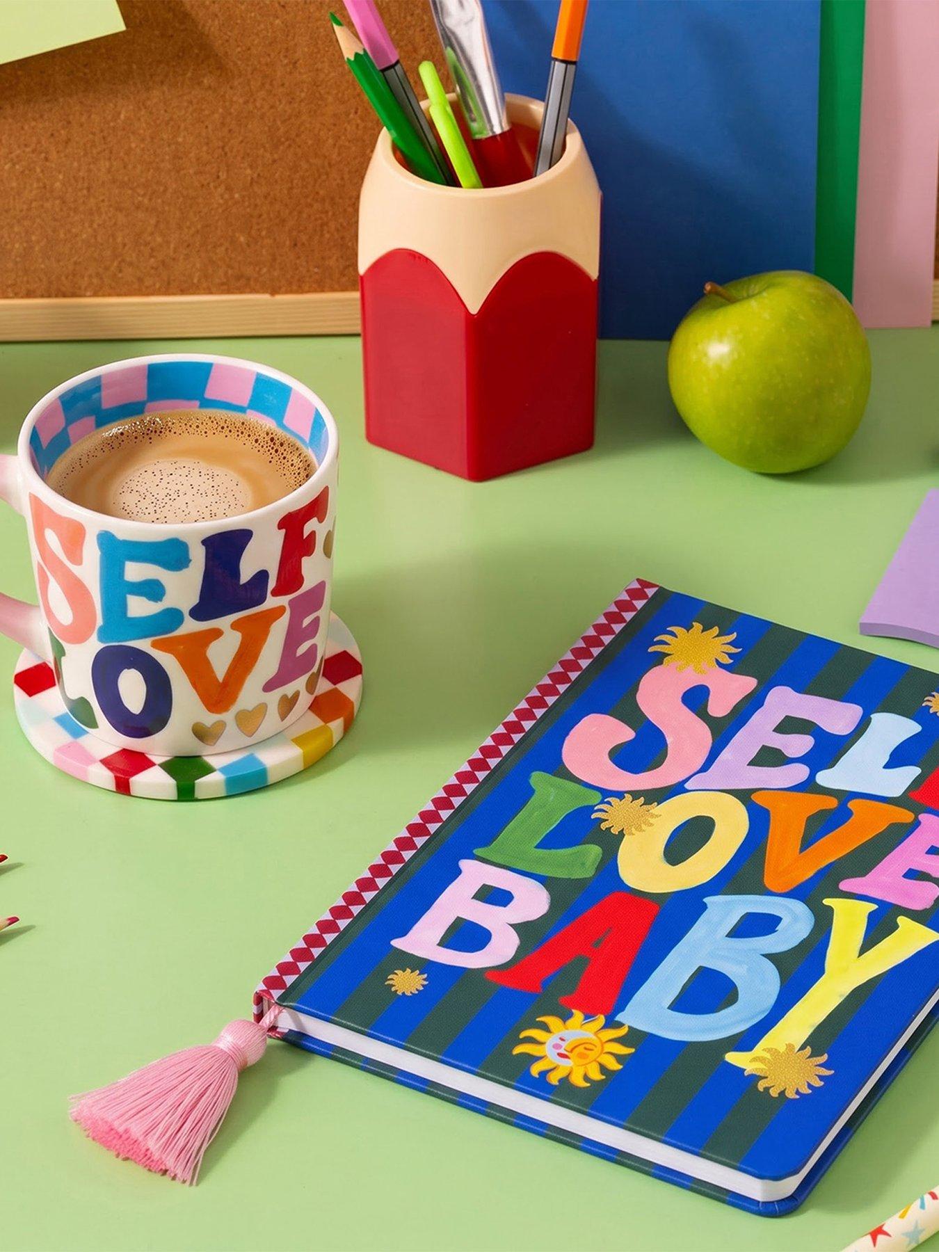 Image 7 of 7 of Eleanor Bowmer Self Love Baby Fabric Covered Journal &amp; Mug Set