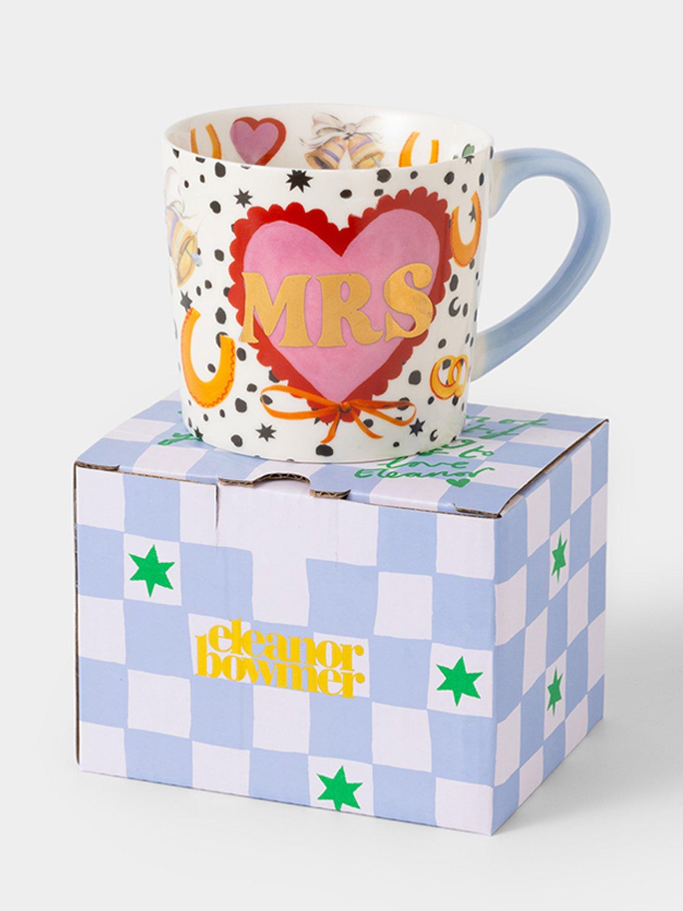 Image 5 of 6 of Eleanor Bowmer Mr &amp; Mrs Heart Set Of 2 Mug