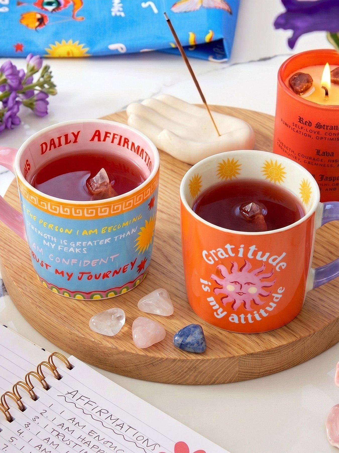Image 1 of 6 of Eleanor Bowmer Daily Affirmations &amp; Gratitude Is My Attitude Mug Set