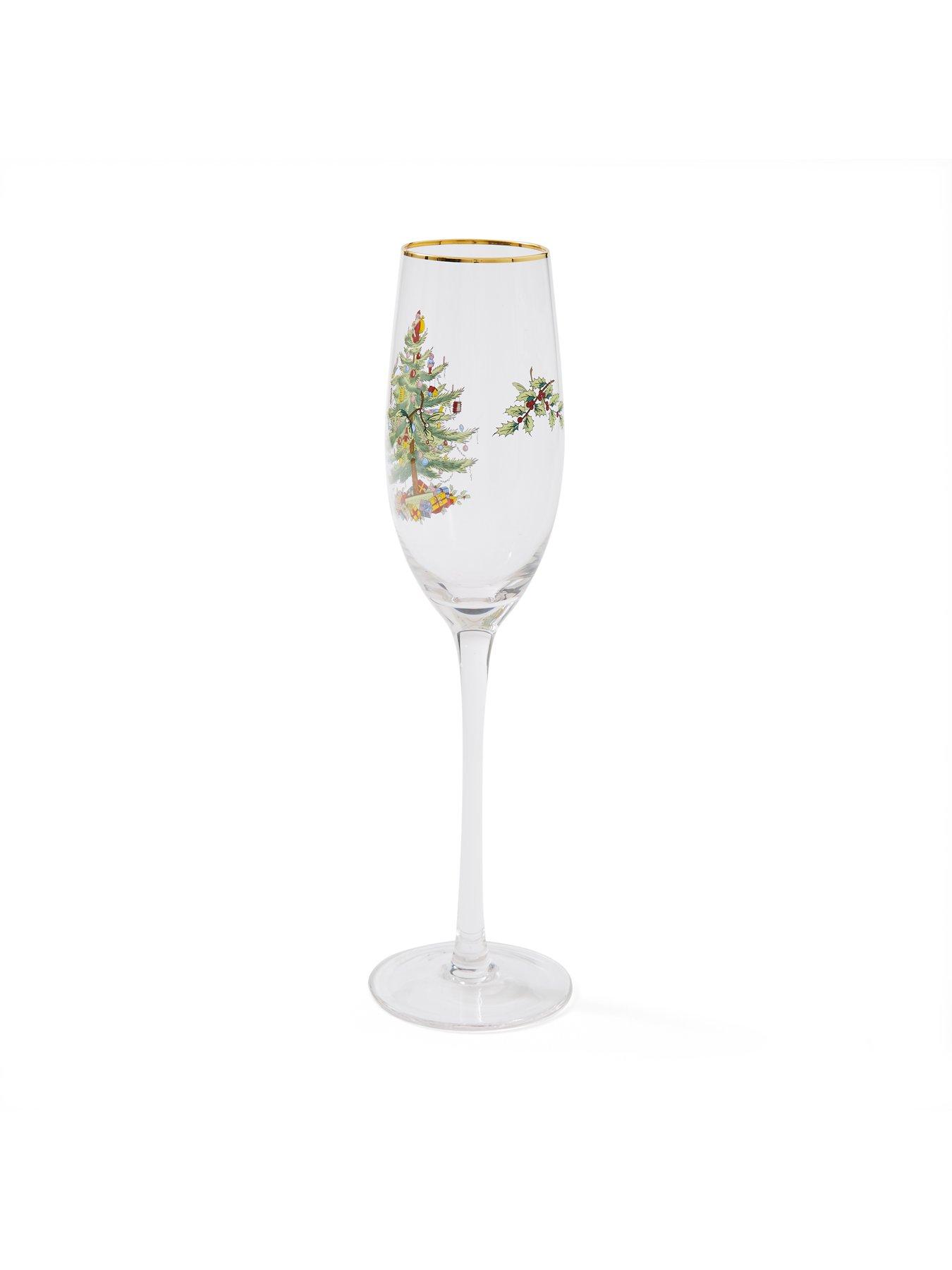 Image 4 of 5 of Spode Christmas Tree Champagne Flutes - Set Of 4