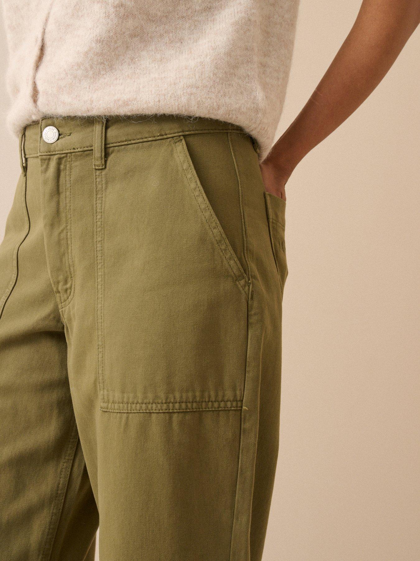 Image 5 of 5 of Nobodys Child Womens Thea Utility Pocket Straight Leg Trousers - Khaki