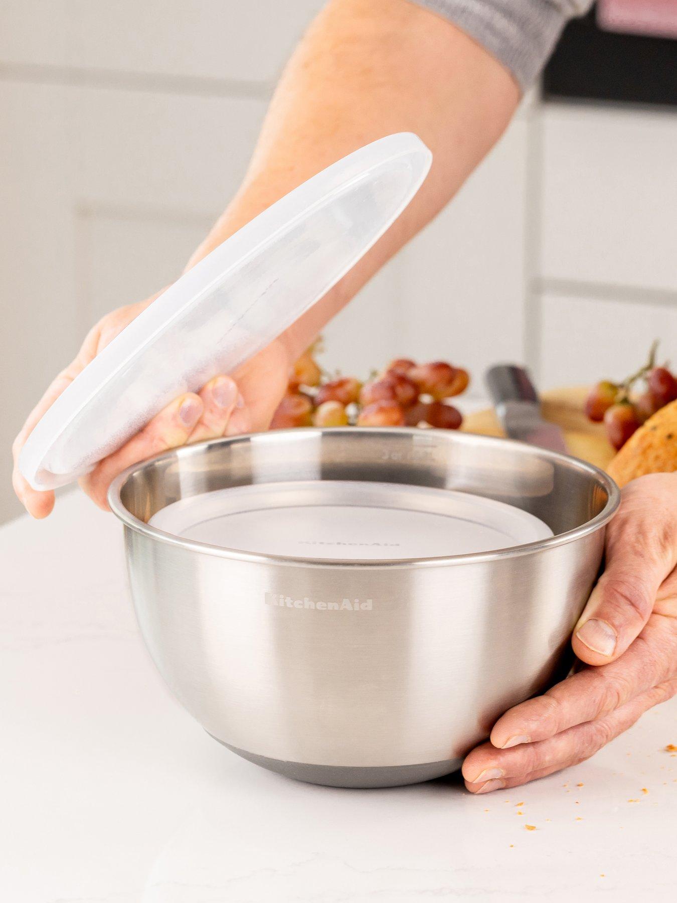 Image 1 of 7 of KitchenAid Set of 2 Mixing Bowls, Durable Stainless Steel Nesting Bowls