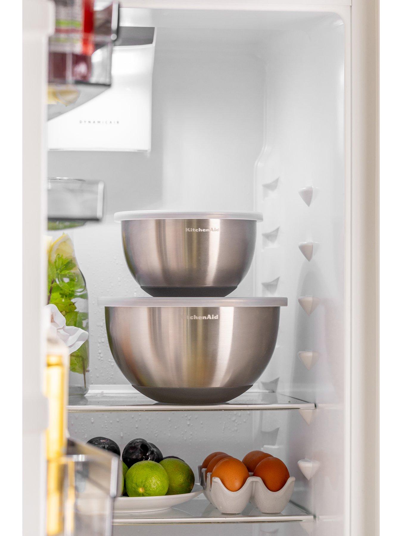 Image 7 of 7 of KitchenAid Set of 2 Mixing Bowls, Durable Stainless Steel Nesting Bowls
