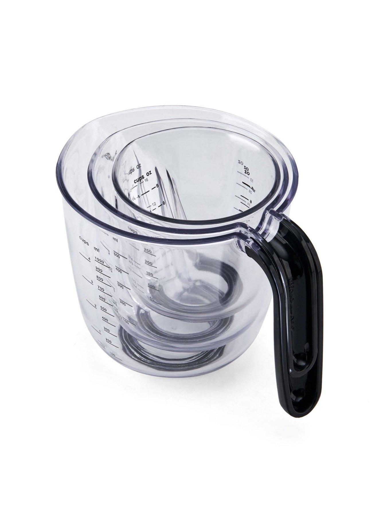 Image 4 of 4 of KitchenAid 3pc Angled Measuring Jug Set - Black