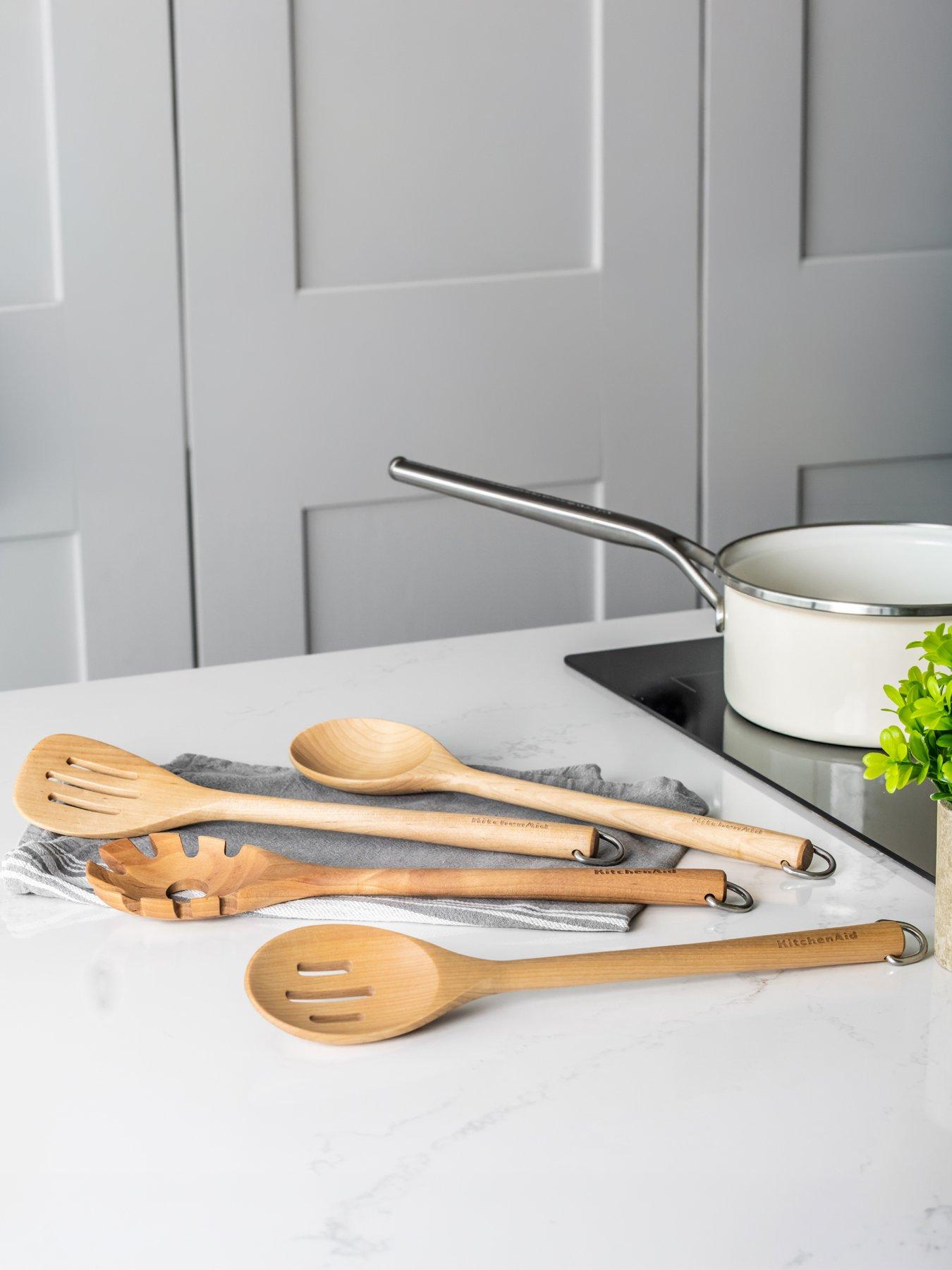 Image 1 of 7 of KitchenAid 4pc Birchwood Tool Set