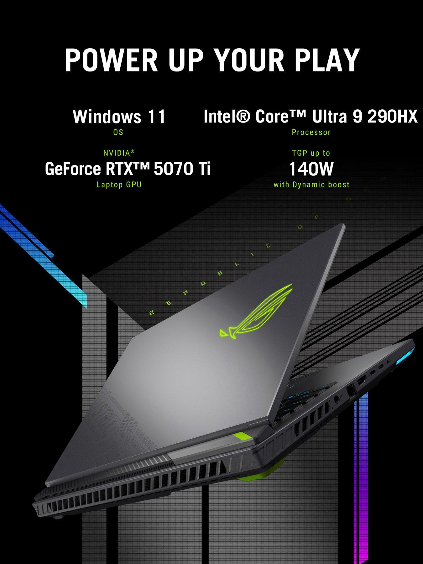 Image 7 of 7 of Asus Strix G18 18in 2560 x 1600 Gaming Laptop - GeForce RTX 5070 Ti - Intel Core Ultra 9 290HX - 32GB RAM, 1TB SSD - Grey