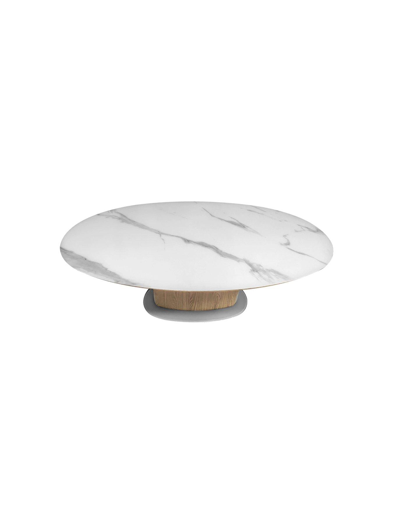 Image 3 of 4 of Bentley Designs Marlow Glass Top 6 Seater Dining Table