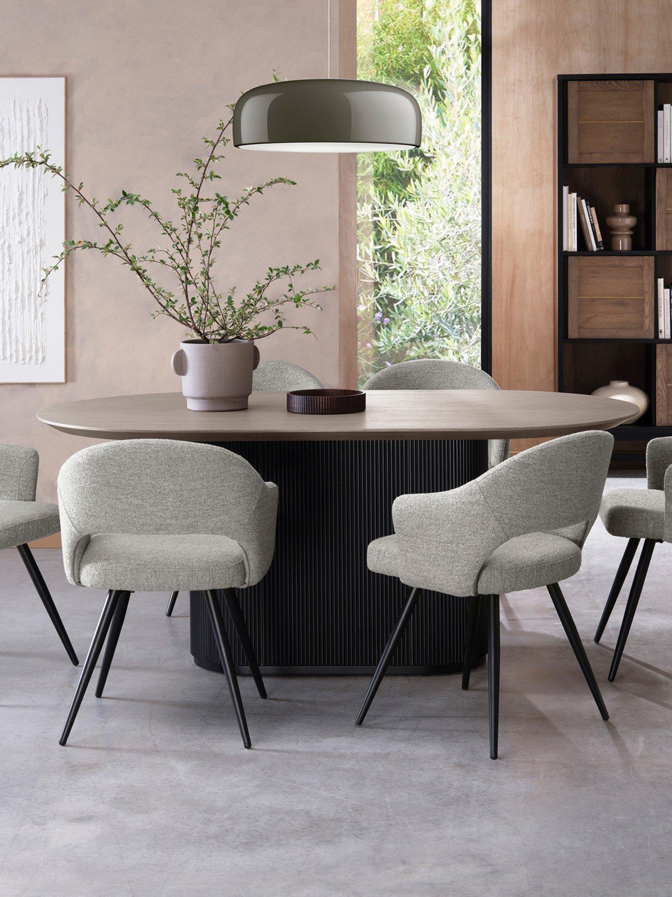 Image 1 of 6 of Bentley Designs Jorge Grey Oak 6 Seater Dining Table