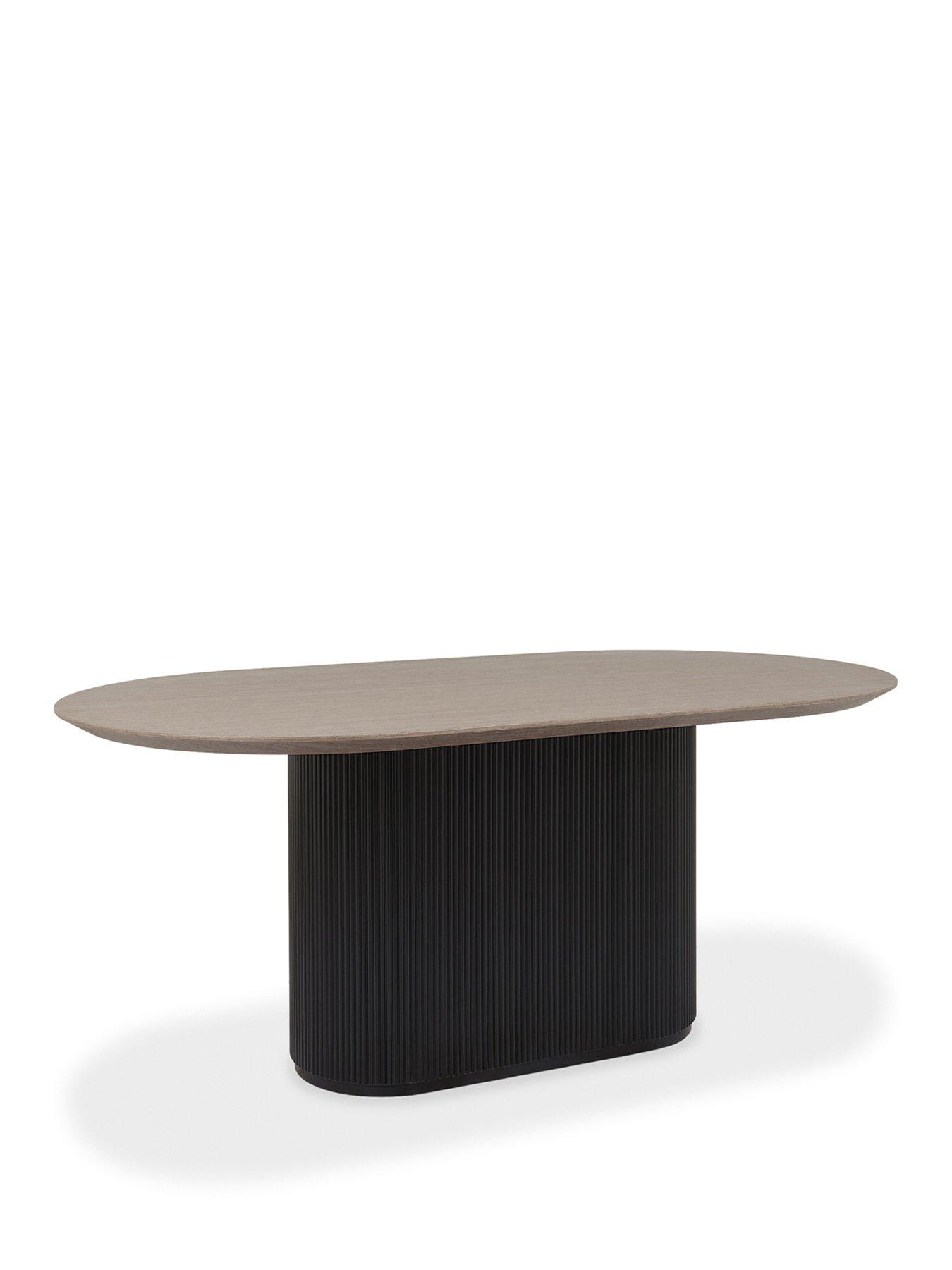 Image 2 of 6 of Bentley Designs Jorge Grey Oak 6 Seater Dining Table