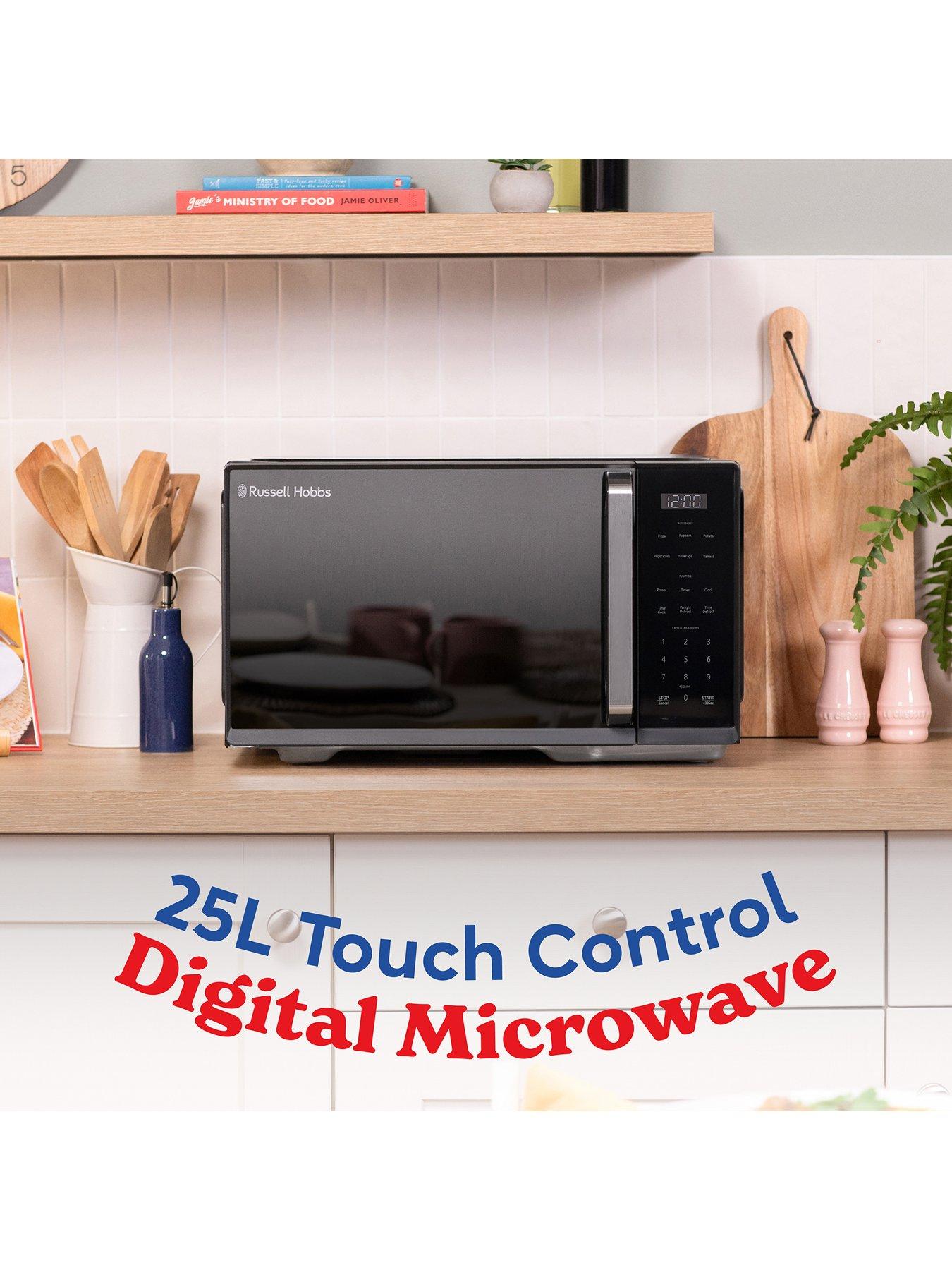 Image 3 of 7 of Russell Hobbs Russell Hobbs 25 Litre Black Touch Control Digital Microwave