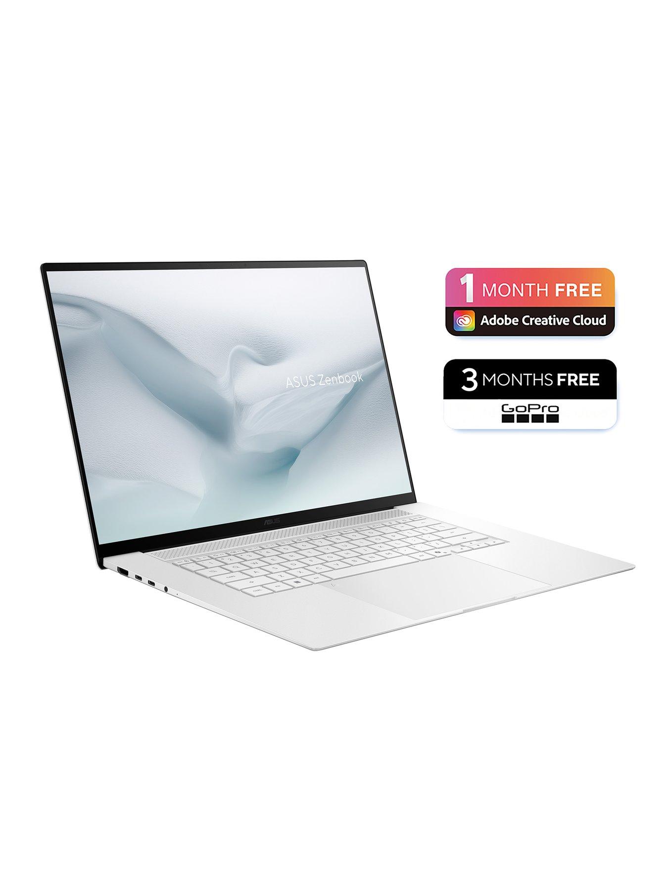 Image 2 of 7 of Asus Zenbook S16 16in 3K 2880 x 1800 Laptop - AMD Ryzen AI 7 445 - 16GB RAM, 512GB SSD - White