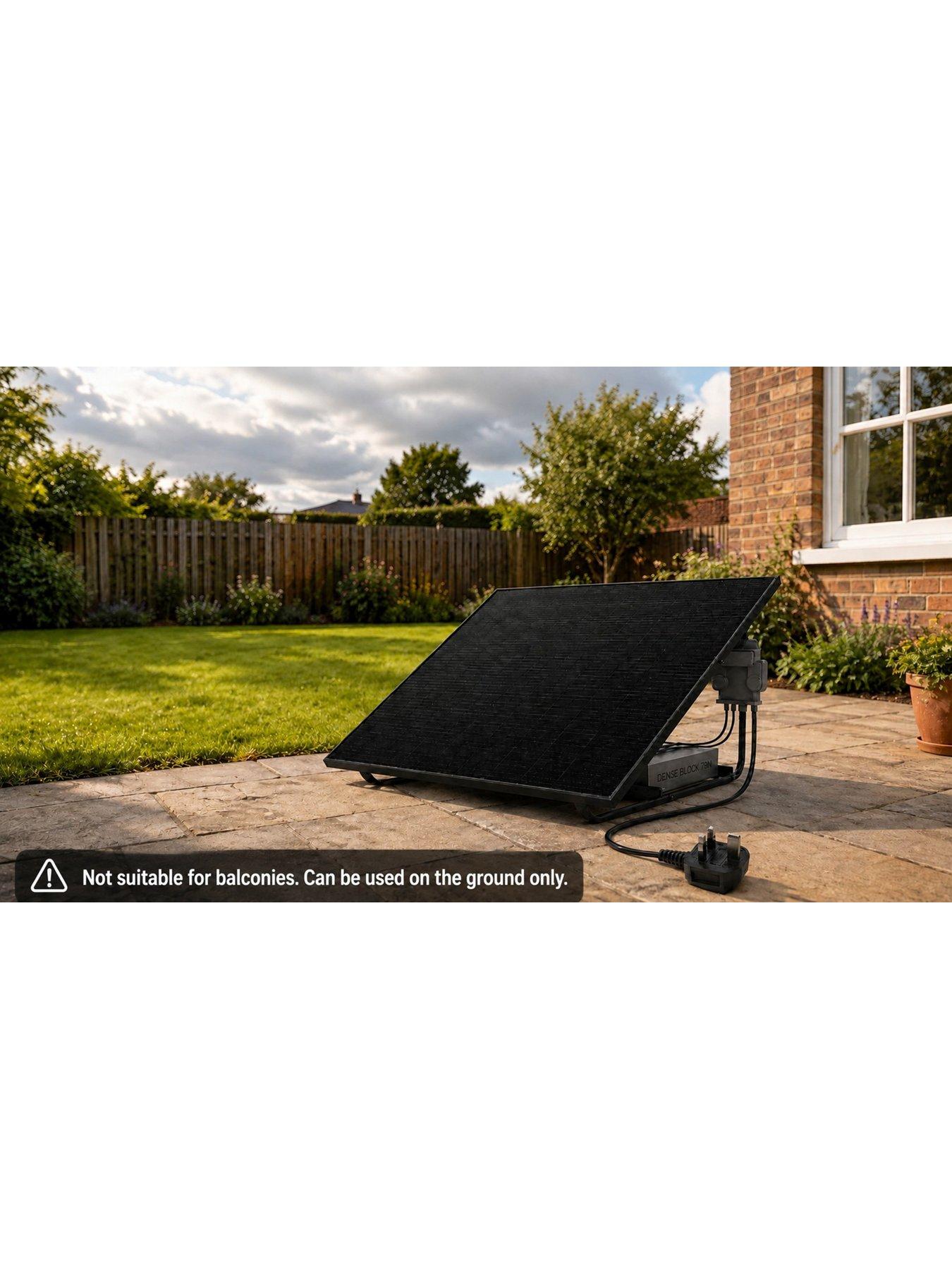 Image 3 of 7 of UKSOL 460w&nbsp;Plug-in Solar Pro Compact Ground Mount (APSystems EZ1-M, 1x 460W panel)