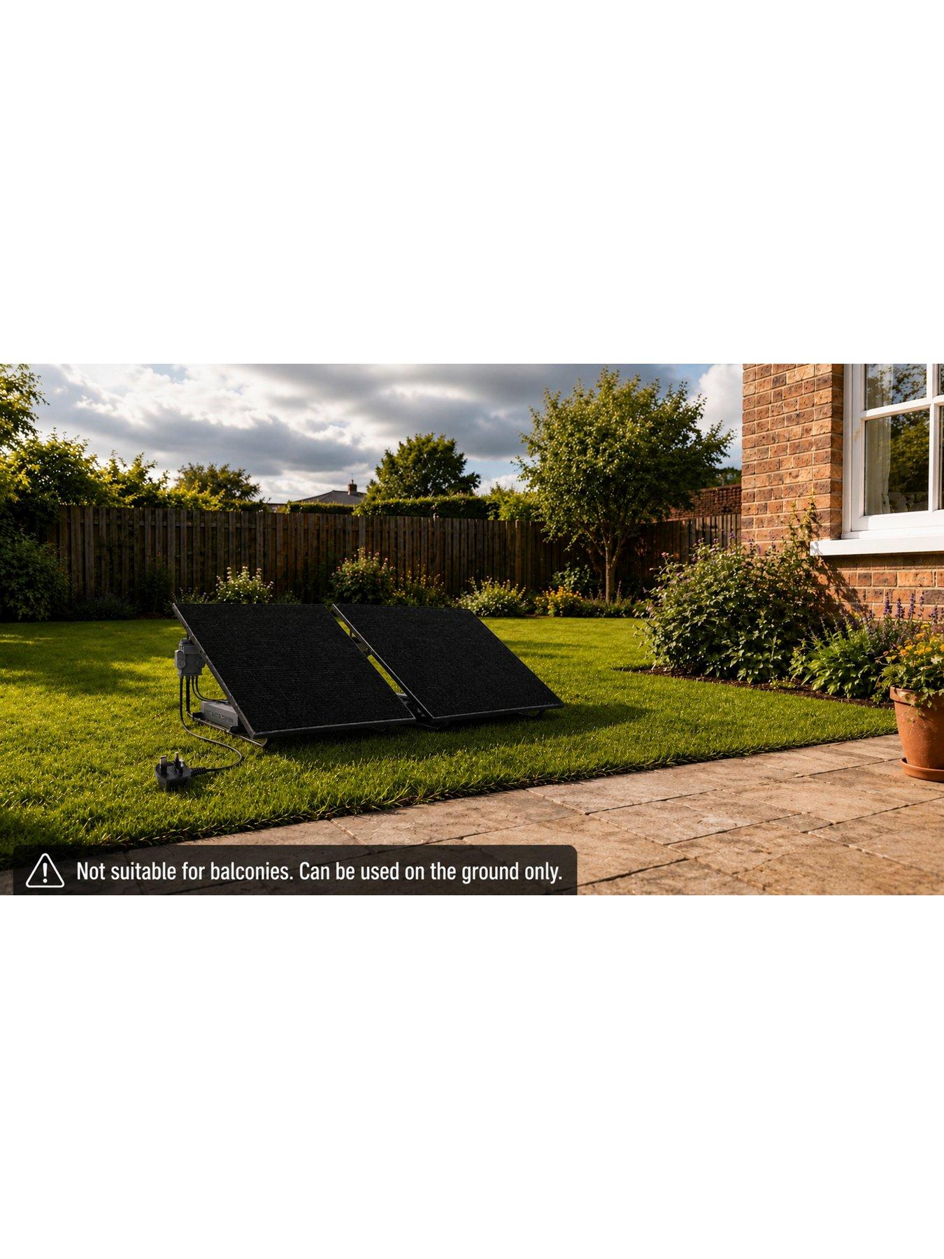 Image 3 of 7 of UKSOL 890w&nbsp;Plug-in SolarPro Duo Ground Mount (APSystems EZ1-M, 2x 445W panel)