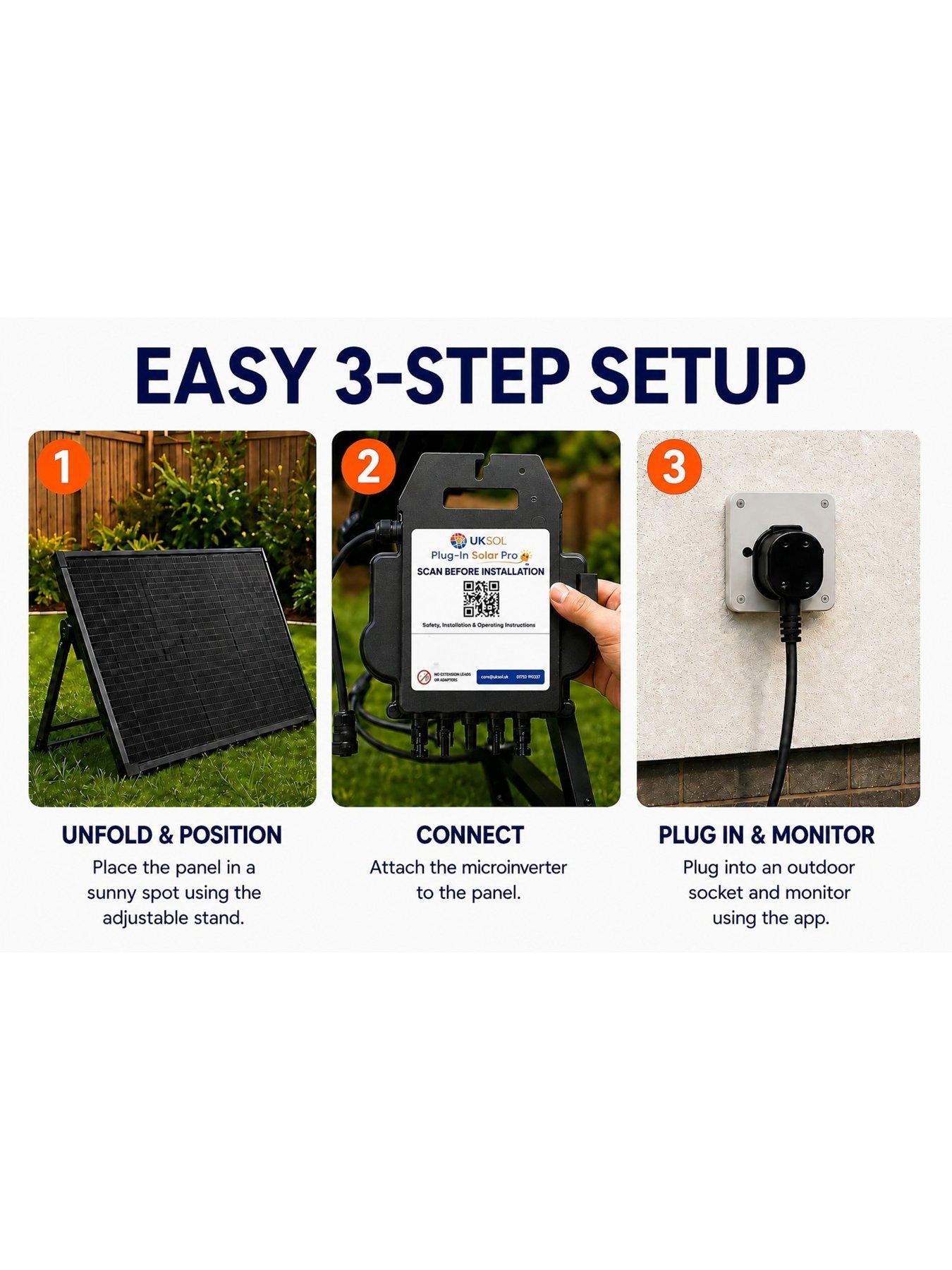 Image 6 of 7 of UKSOL 890w&nbsp;Plug-in SolarPro Duo Ground Mount (APSystems EZ1-M, 2x 445W panel)
