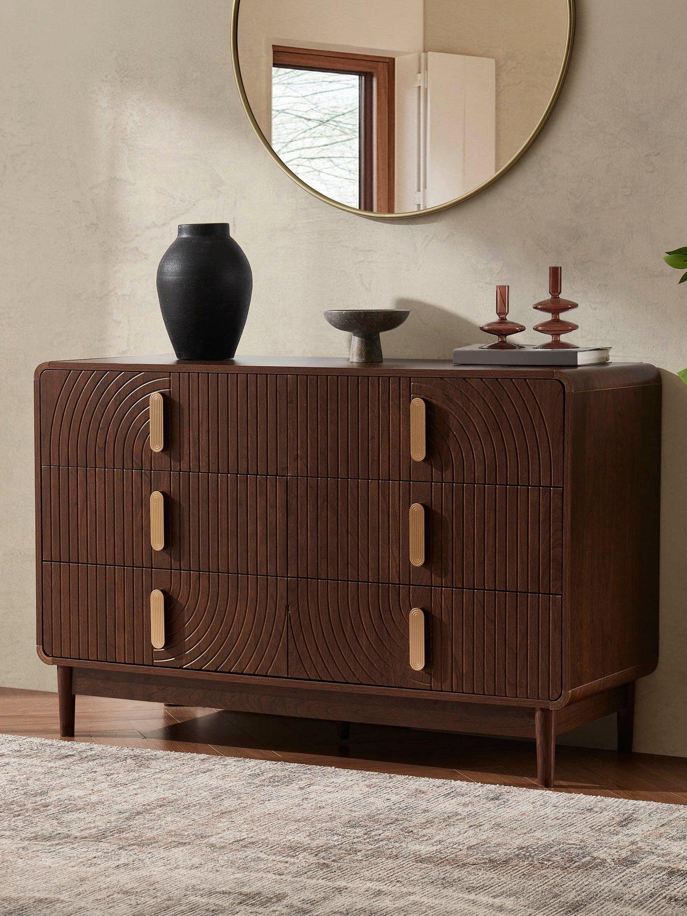Image 1 of 7 of Dusk Marnie 6 Drawer Chest - Walnut