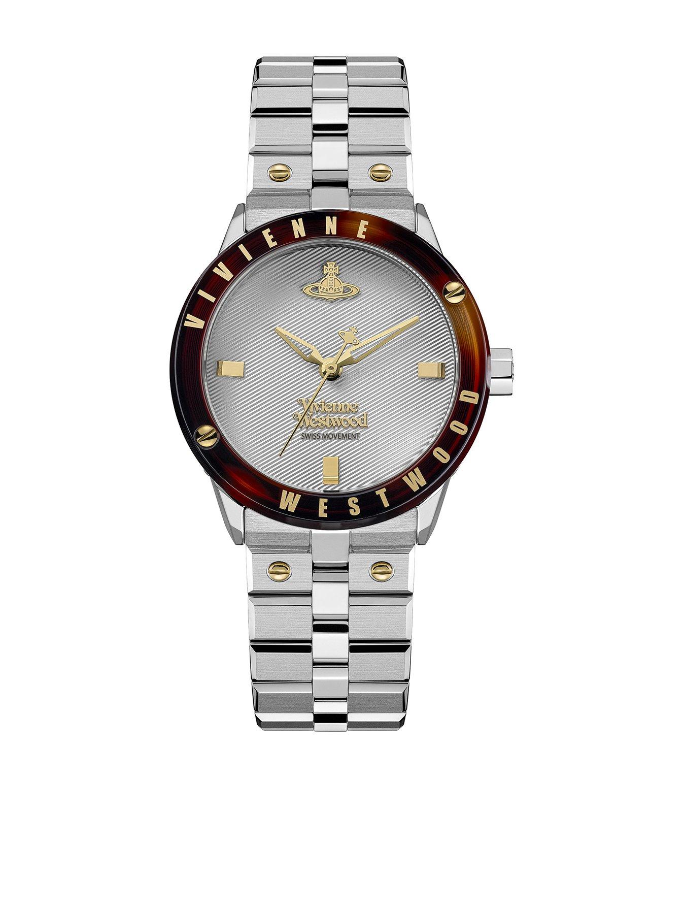 Image 1 of 5 of Vivienne Westwood Womens Trellick Swiss Quartz Stainless Steel Bracelet Watch - Silver