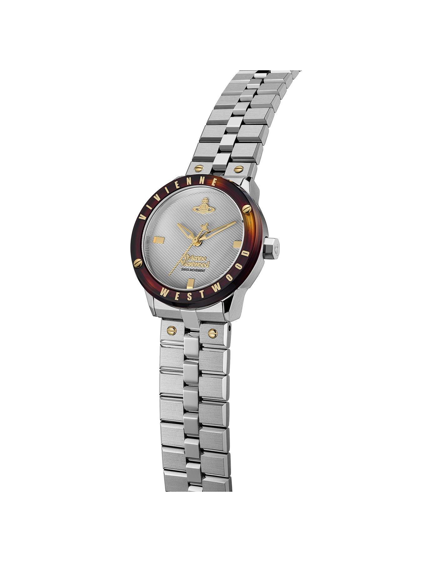 Image 3 of 5 of Vivienne Westwood Womens Trellick Swiss Quartz Stainless Steel Bracelet Watch - Silver