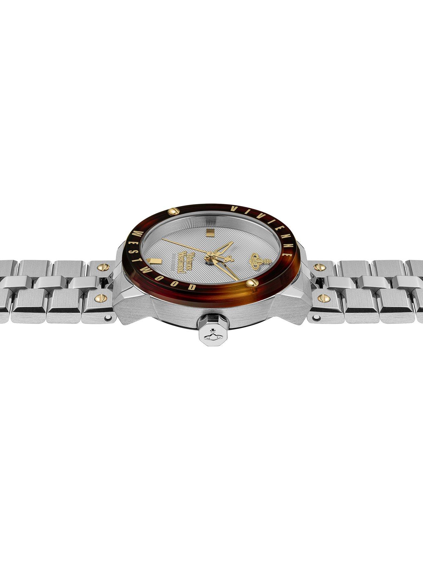 Image 4 of 5 of Vivienne Westwood Womens Trellick Swiss Quartz Stainless Steel Bracelet Watch - Silver