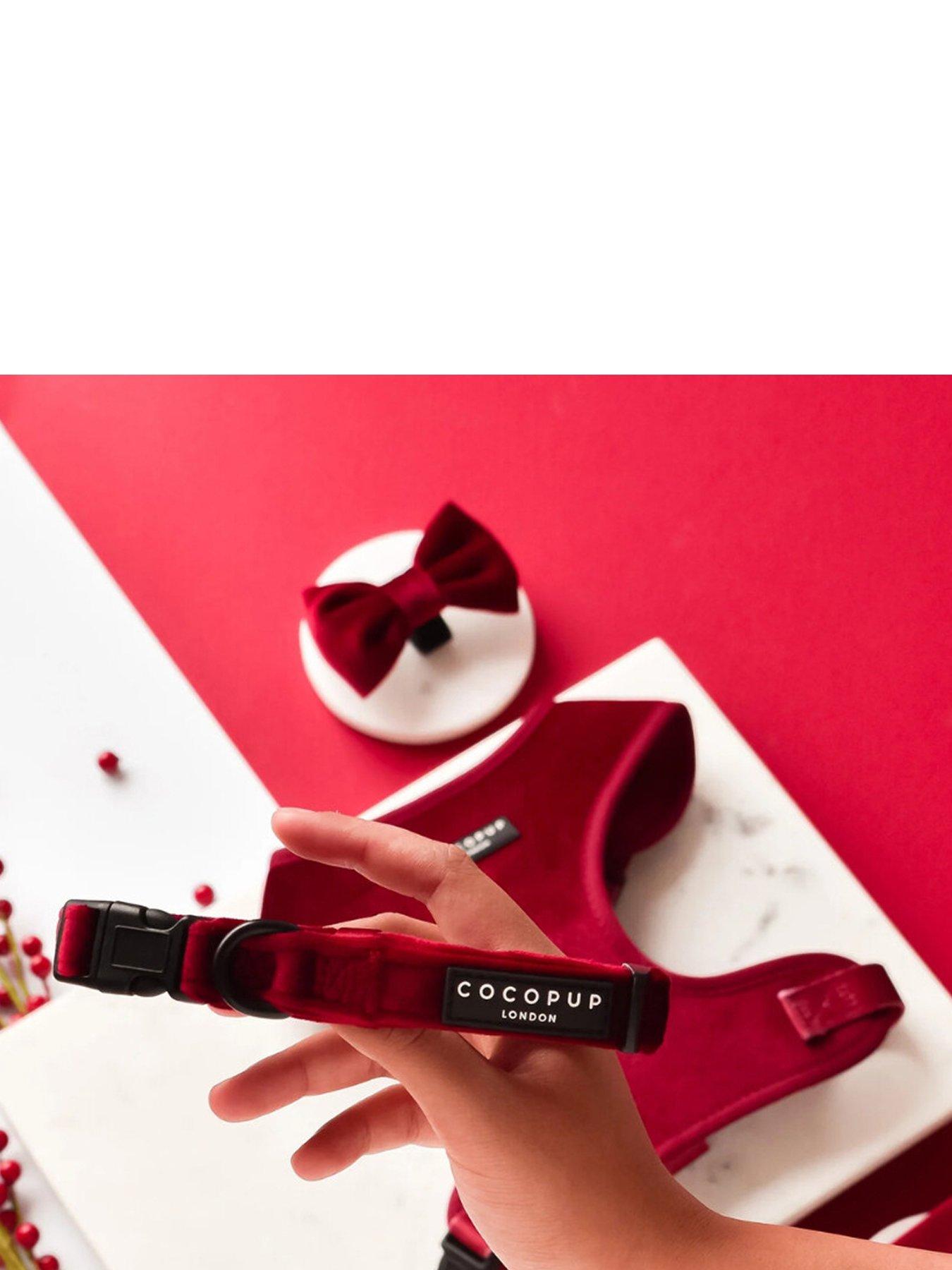 Image 1 of 2 of Cocopup Velvet Collar - Berry Red