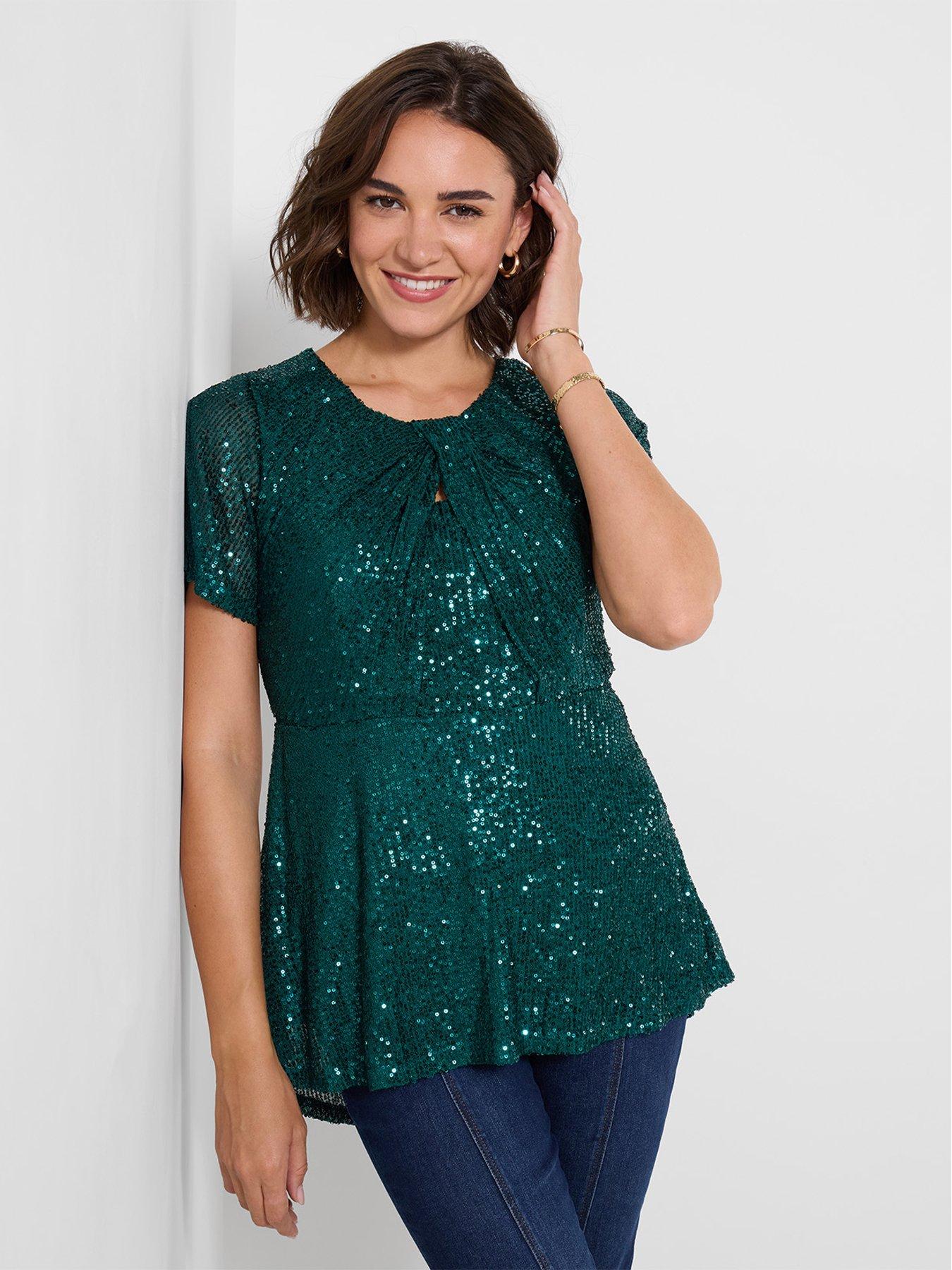 Image 1 of 5 of Joe Browns Sparkle Season Sequined Top