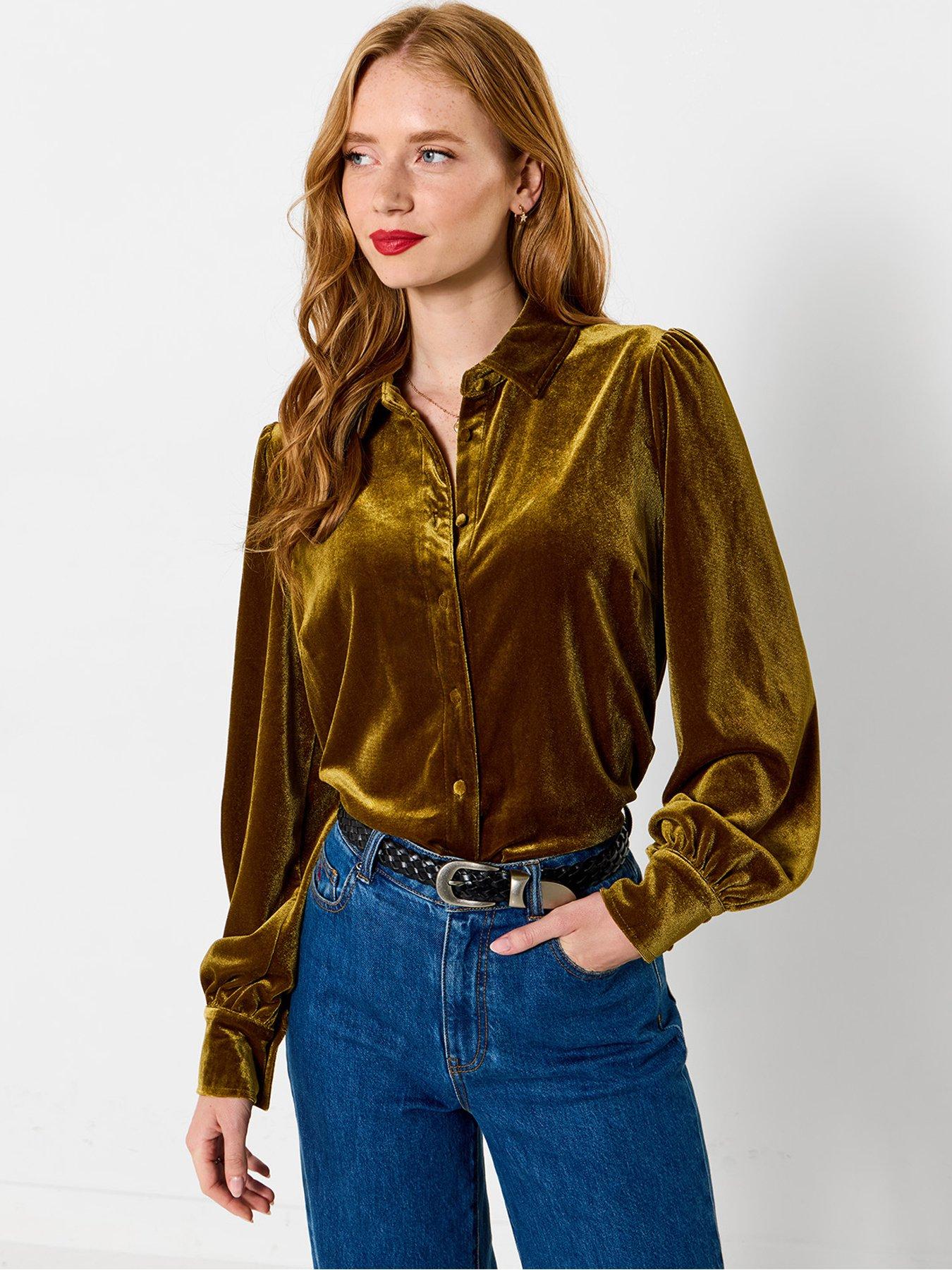 Image 1 of 6 of Joe Browns Iris Velour Collared Blouse