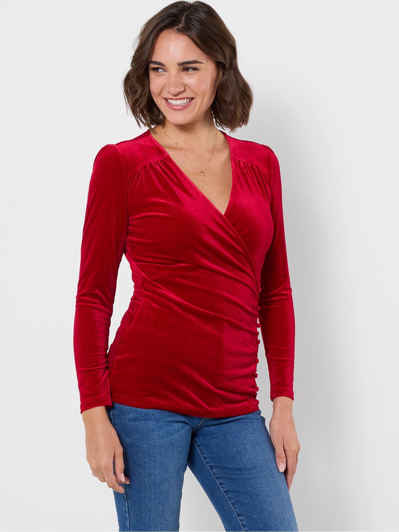 Image 3 of 6 of Joe Browns Vienna Velour Wrap Top
