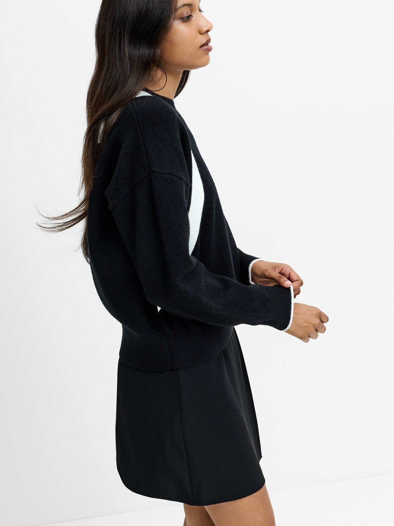 Image 4 of 4 of French Connection Crew Neck Bow Knit Jumper