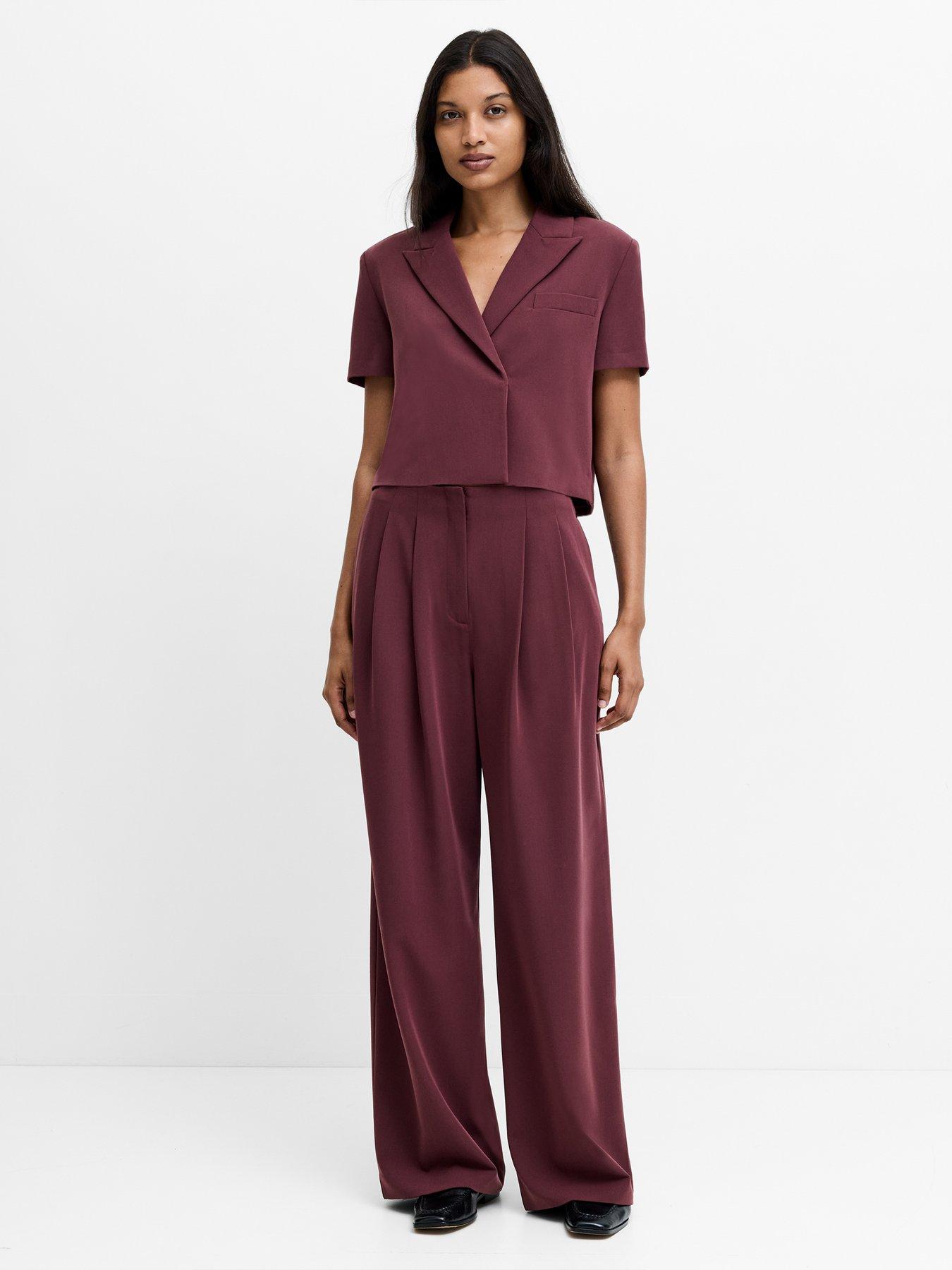 Image 2 of 5 of French Connection Short Sleeve Tailored Cropped Waistcoat