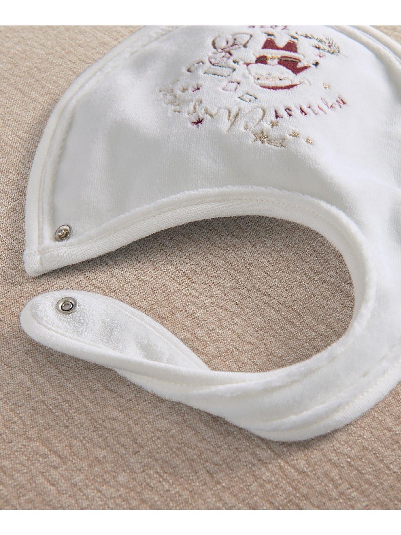Image 4 of 4 of Mamas & Papas Unisex My First Christmas 2026 Bib - White