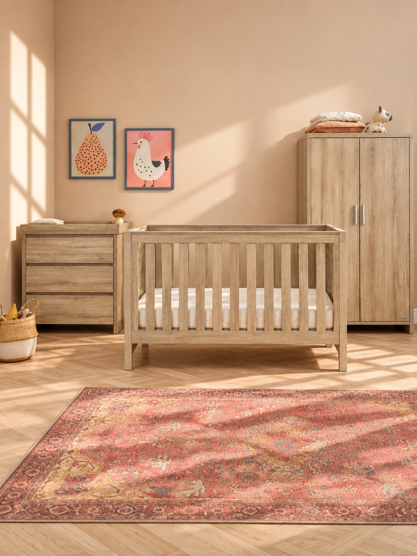 Image 1 of 7 of Tutti Bambini Modena 3 Piece Room Set - Oak