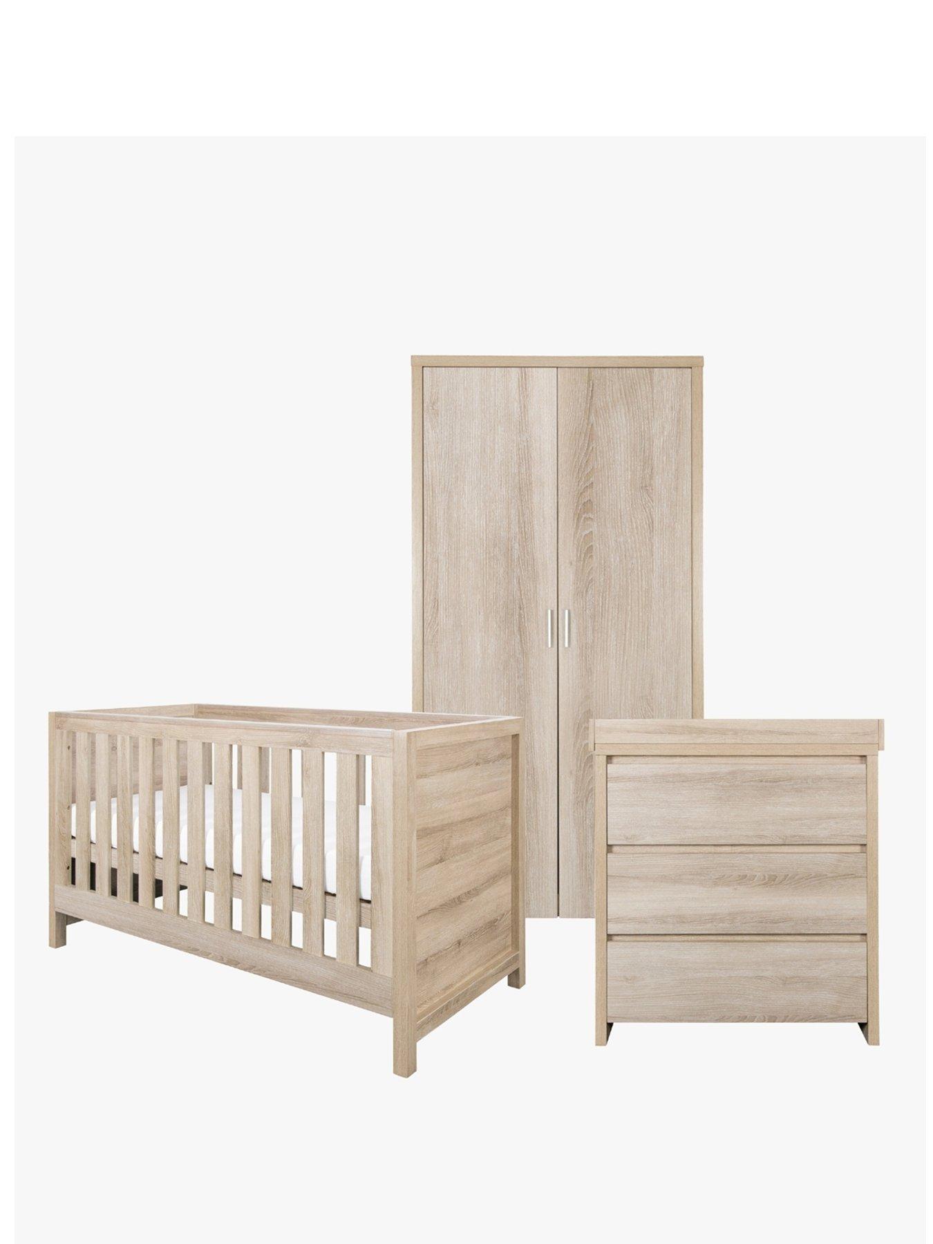 Image 2 of 7 of Tutti Bambini Modena 3 Piece Room Set - Oak