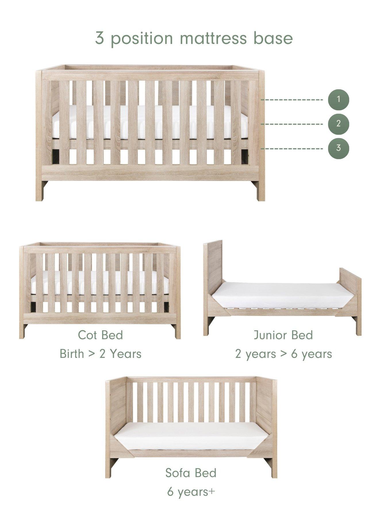 Image 7 of 7 of Tutti Bambini Modena 3 Piece Room Set - Oak