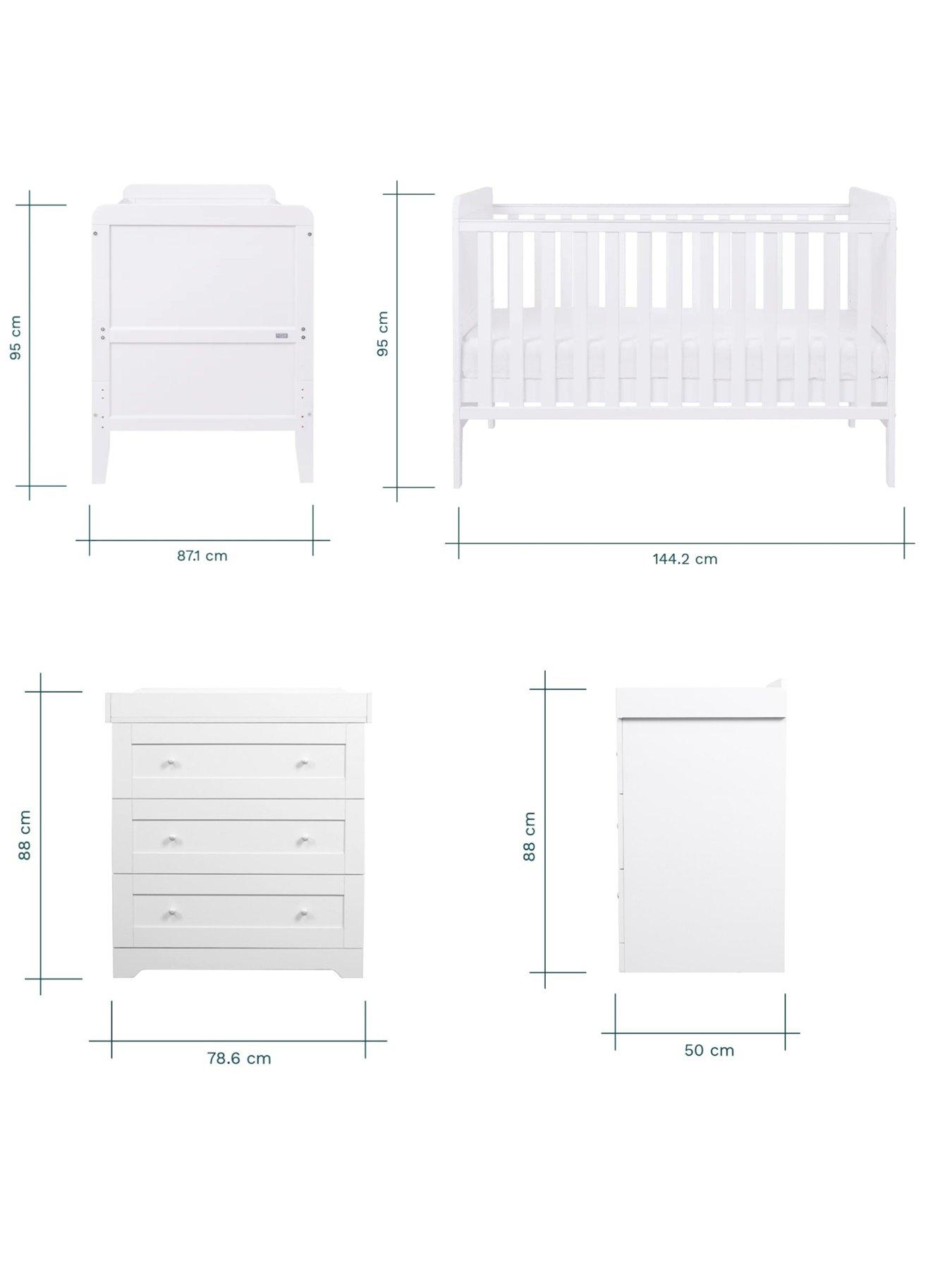 Image 7 of 7 of Tutti Bambini Rio 2pc Nursery Furniture Set - White