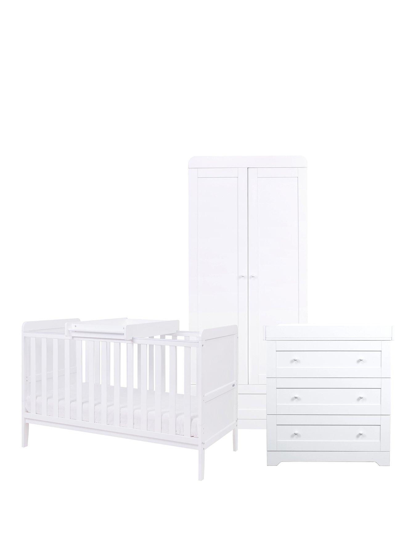 Image 2 of 7 of Tutti Bambini Rio 3pc Nursery Furniture Set - White