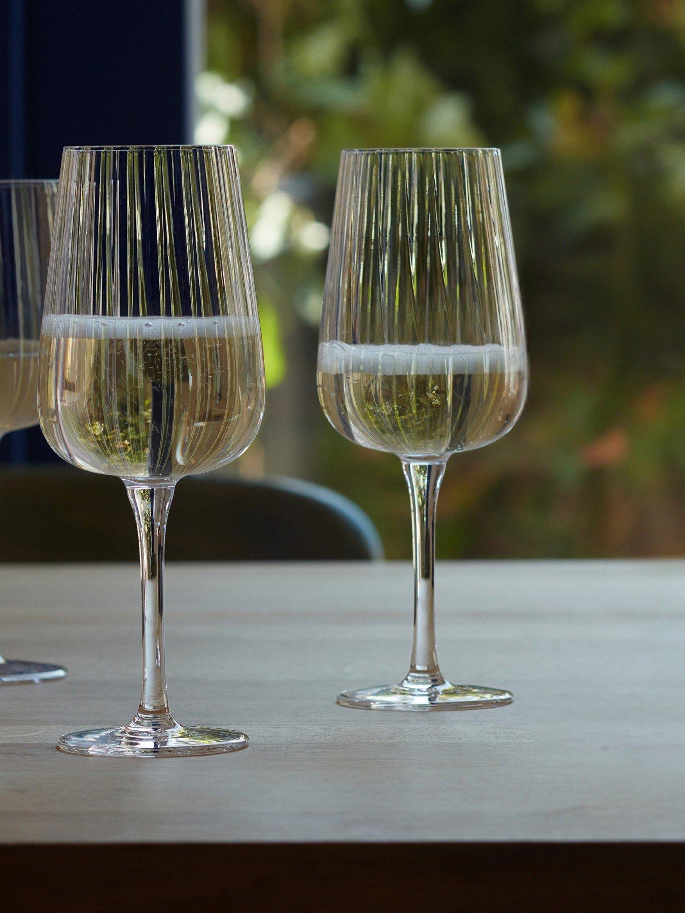 Image 1 of 4 of LSA International Set of 2 Arc Flow Flute Glasses 280ml
